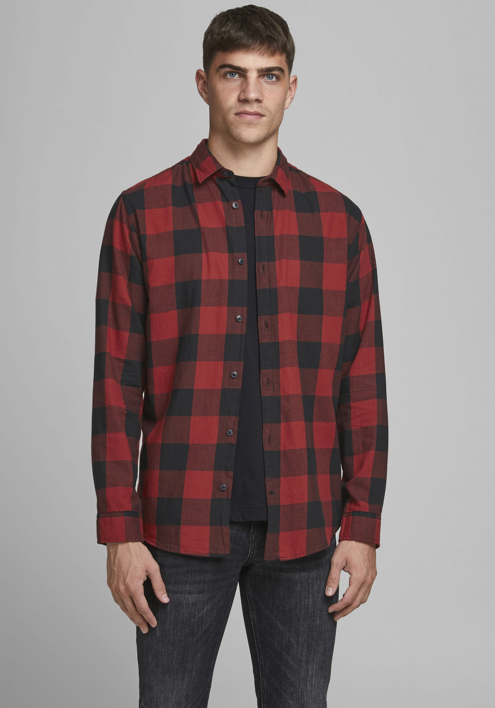 Jack & Jones Karohemd »JJ JJEGINGHAM TWILL SHIRT L/« von Jack & Jones