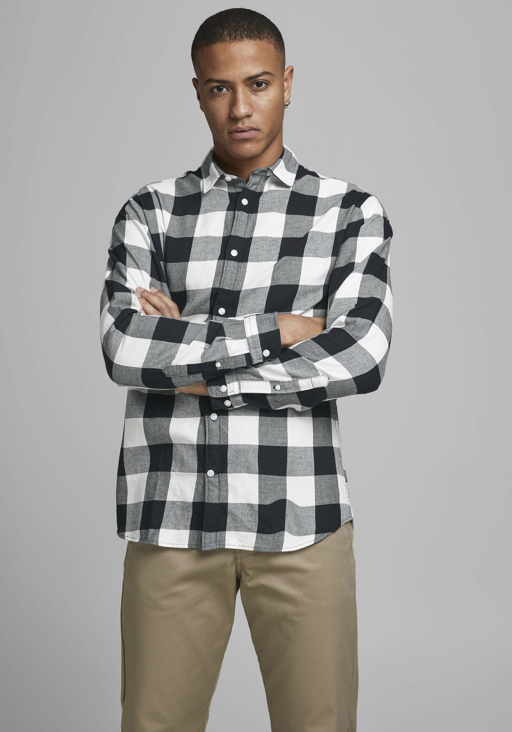 Jack & Jones Karohemd »JJ JJEGINGHAM TWILL SHIRT L/« von Jack & Jones