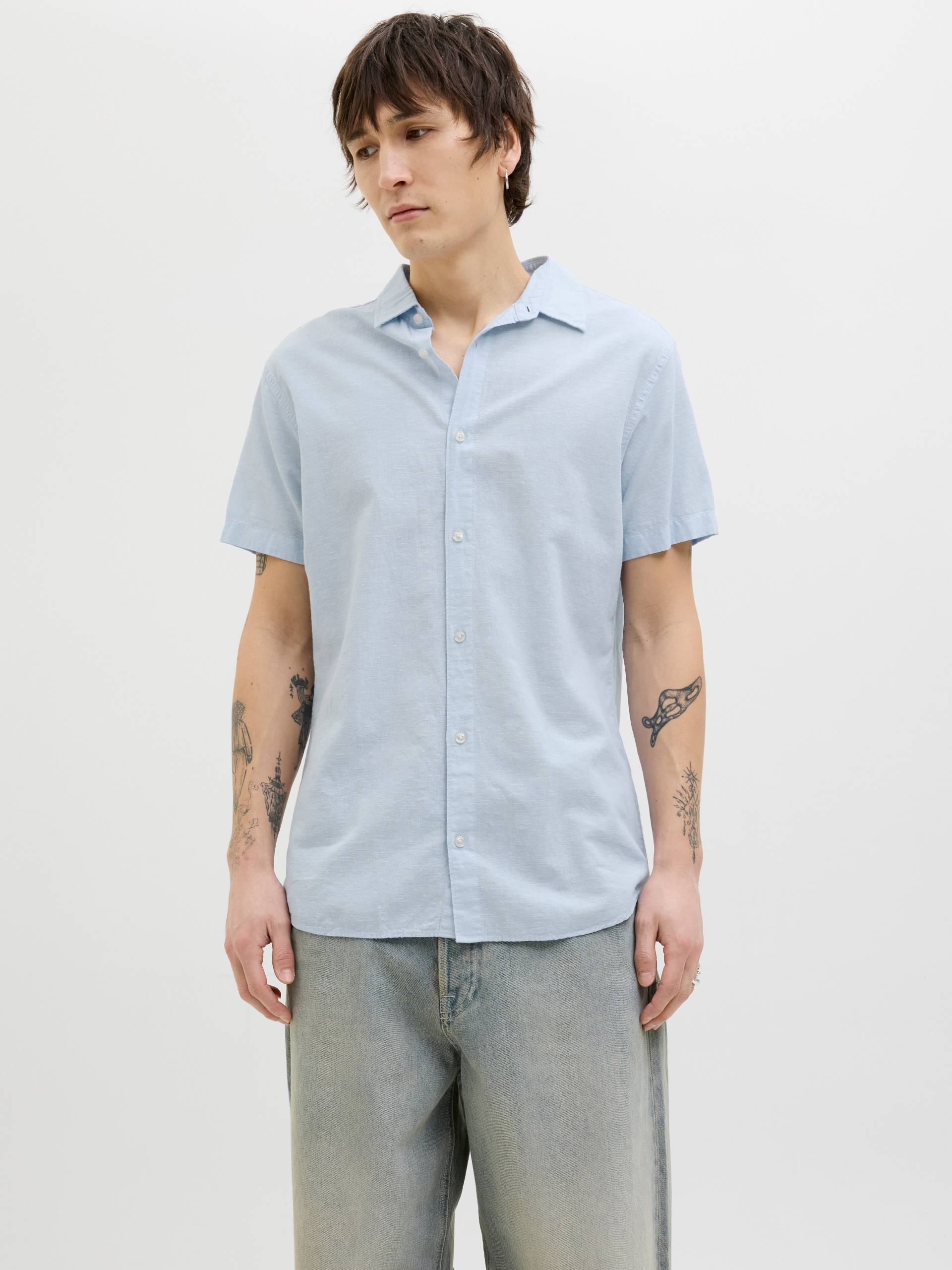 Jack & Jones Kurzarmhemd »JJEBREEZE SHIRT SS SN«, mit Hemdkragen von Jack & Jones
