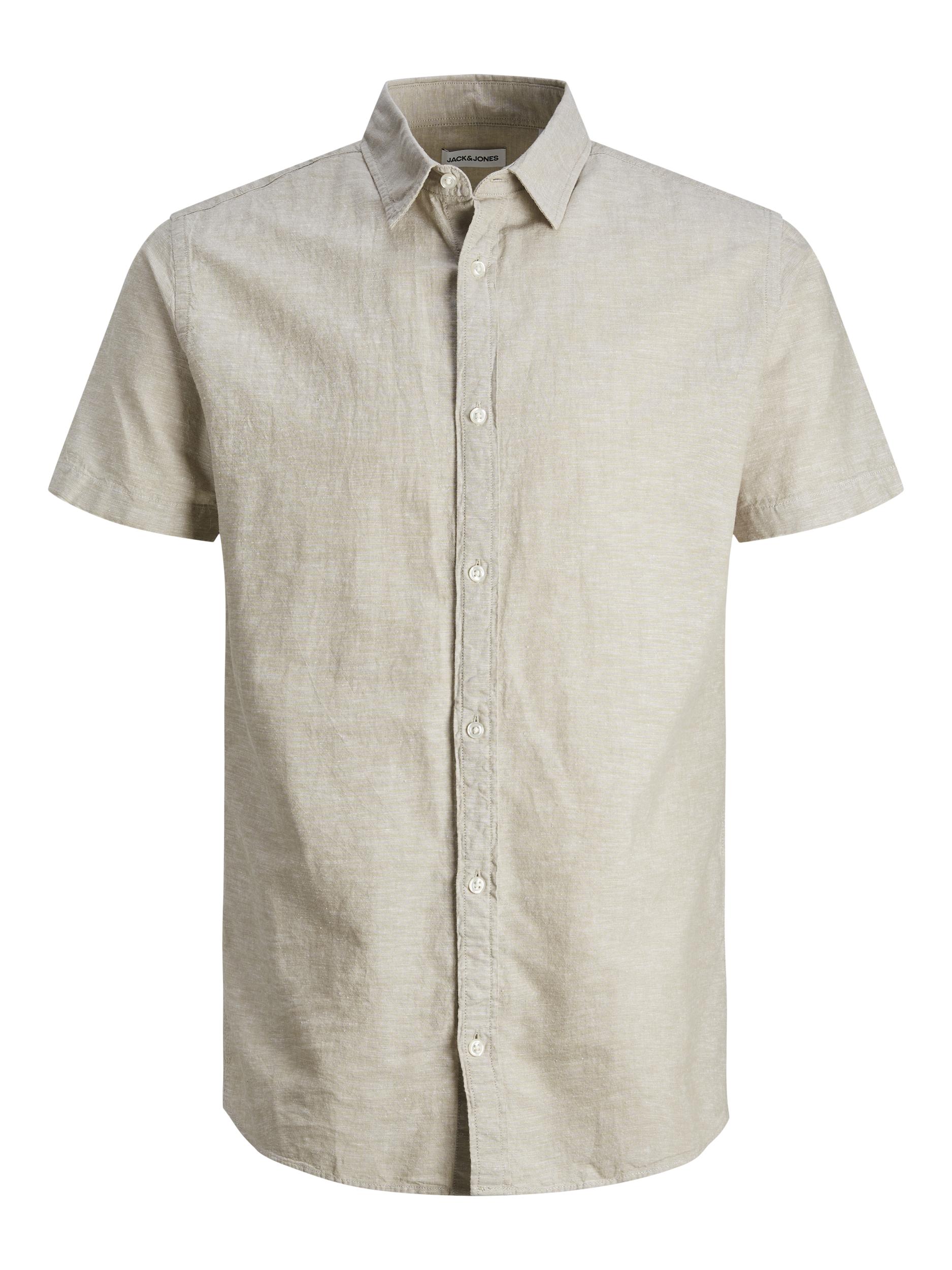 Jack & Jones Kurzarmhemd »JJELINEN BLEND SHIRT SS SN« von Jack & Jones