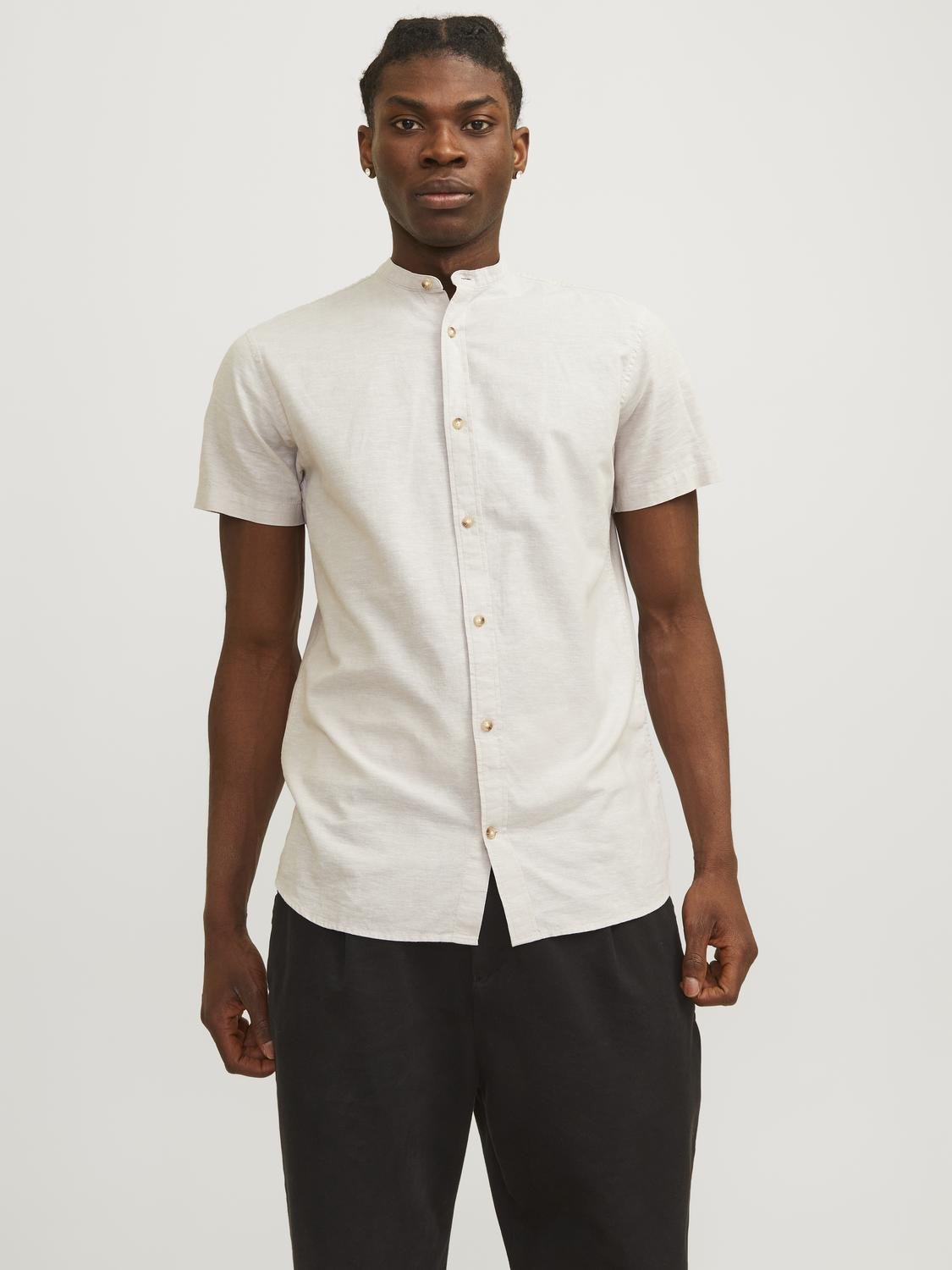 Jack & Jones Kurzarmhemd »JJESUMMER BAND LINEN BLEND SHIRT SS SN« von Jack & Jones