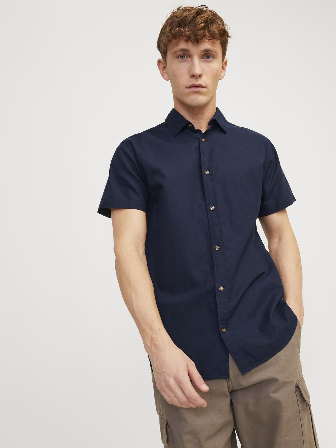 Jack & Jones Kurzarmhemd »JJESUMMER LINEN BLEND SHIRT SS SN« von Jack & Jones