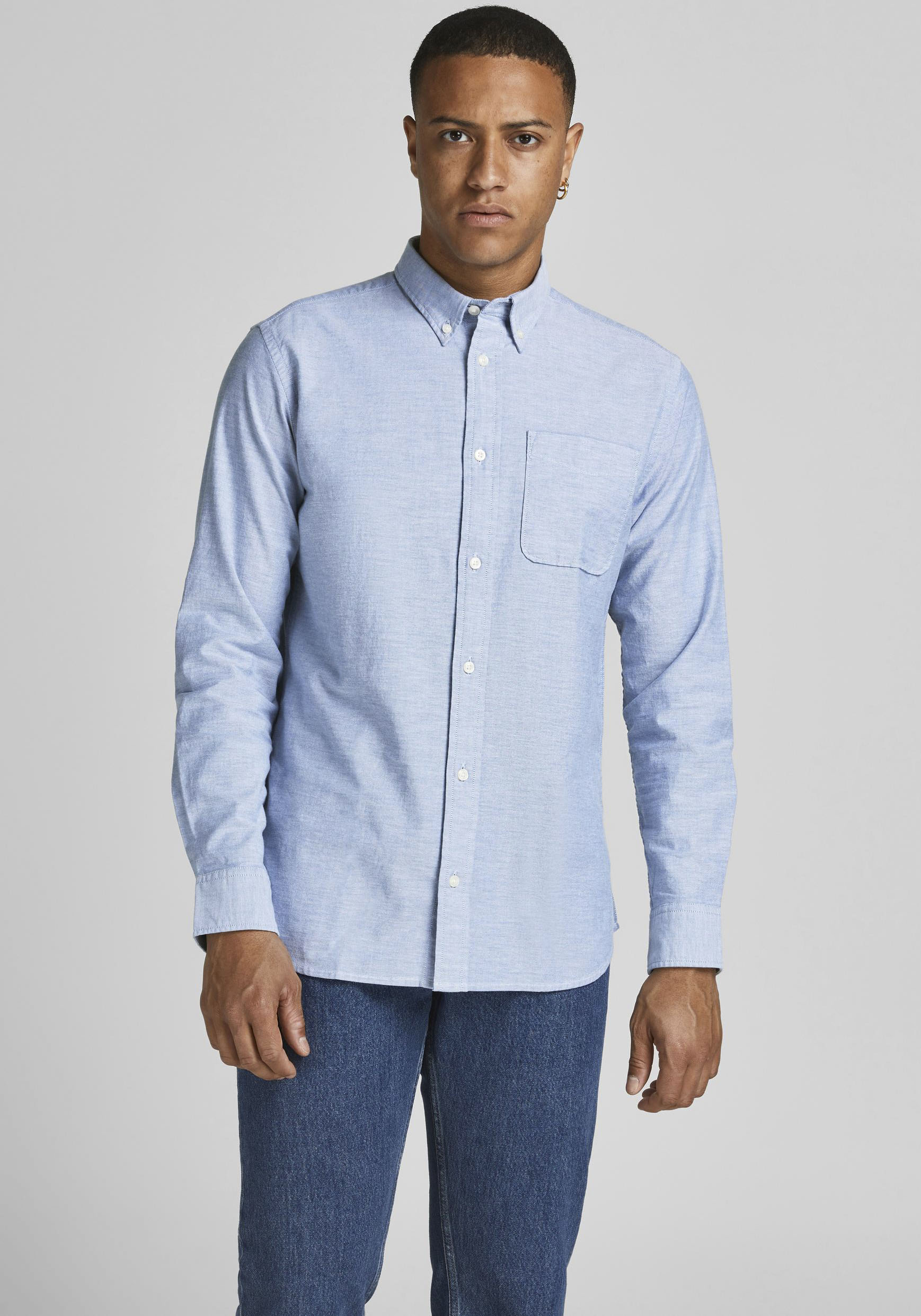 Jack & Jones Langarmhemd »BROOK OXFORD«, mit Button-Down Kragen von Jack & Jones