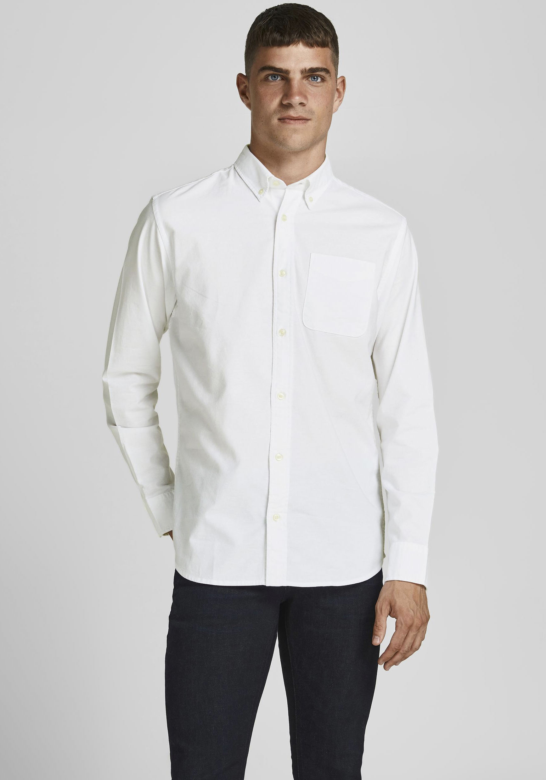 Jack & Jones Langarmhemd »BROOK OXFORD«, mit Button-Down Kragen Jack & Jones Langarmhemd »BROOK OXFORD«, mit Button-Down Kragen von Jack & Jones