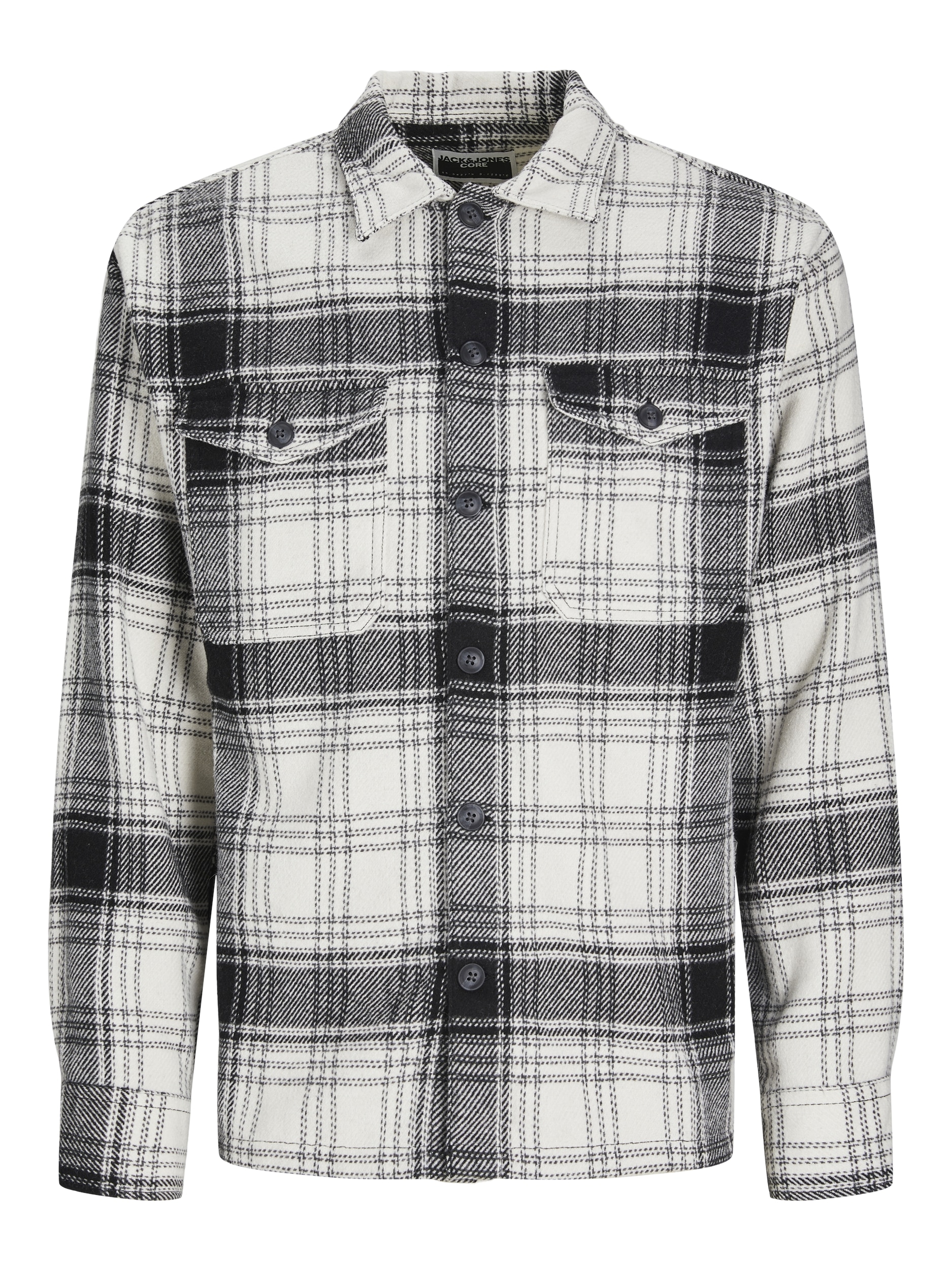 Jack & Jones Langarmhemd »JCOEDDIE CHECK WOOL BLEND OVERSHIRT LS«, Overshirt Form von Jack & Jones