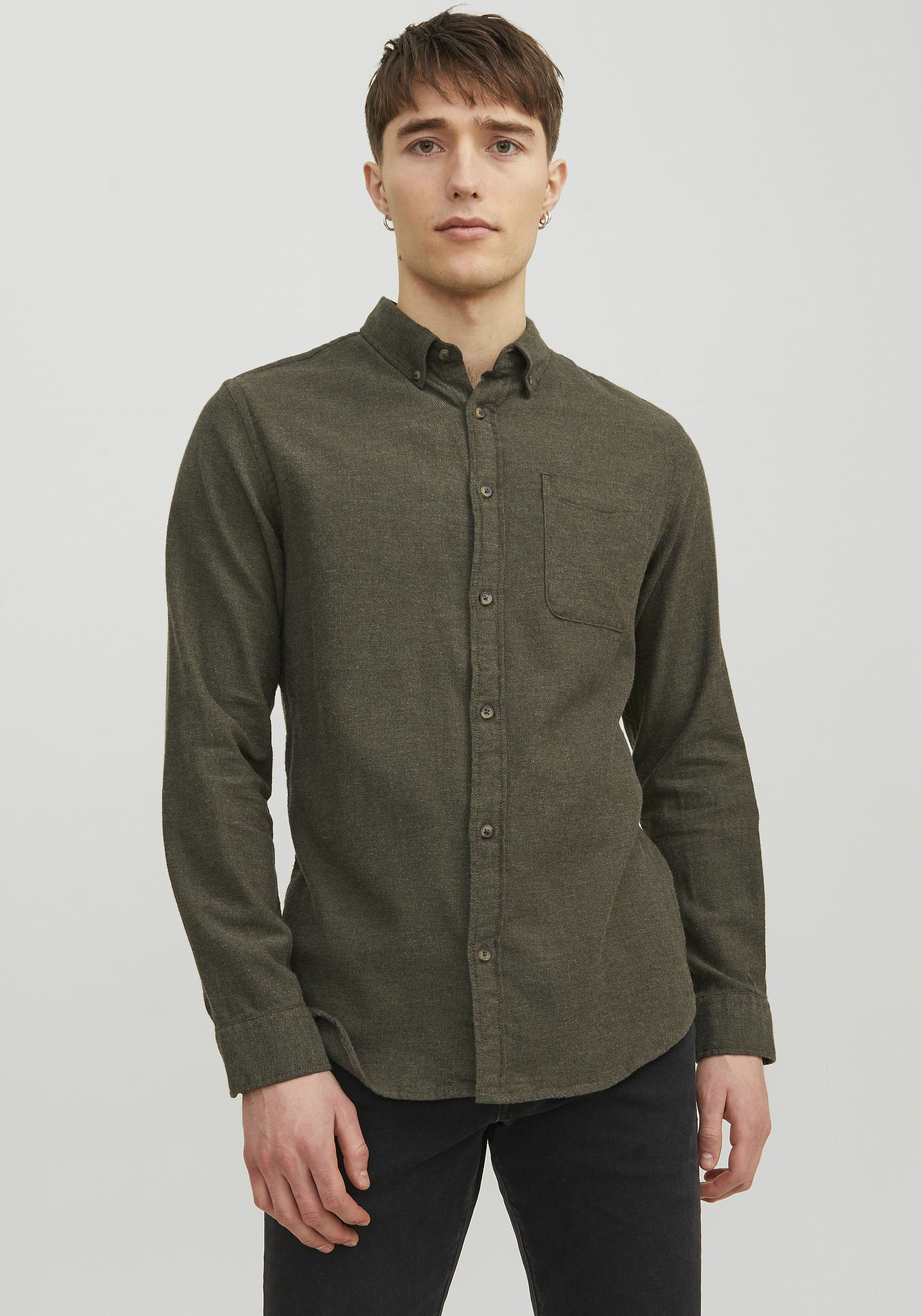 Jack & Jones Langarmhemd »JJECLASSIC MELANGE SHIRT LS SN« von Jack & Jones