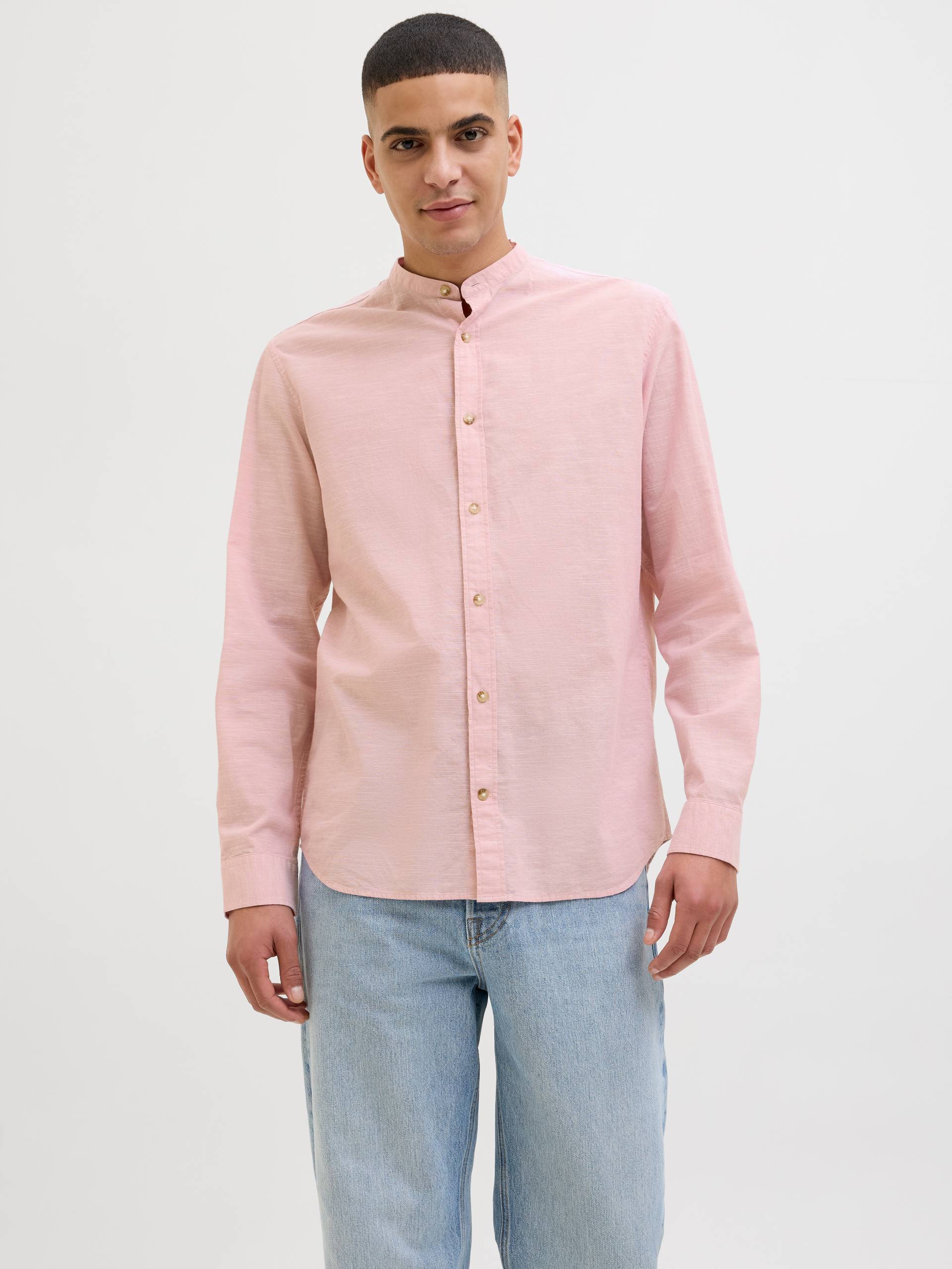 Jack & Jones Langarmhemd »JJESUMMER BAND SHIRT LS SN«, mit Bandkragen Jack & Jones Langarmhemd »JJESUMMER BAND SHIRT LS SN«, mit Bandkragen von Jack & Jones