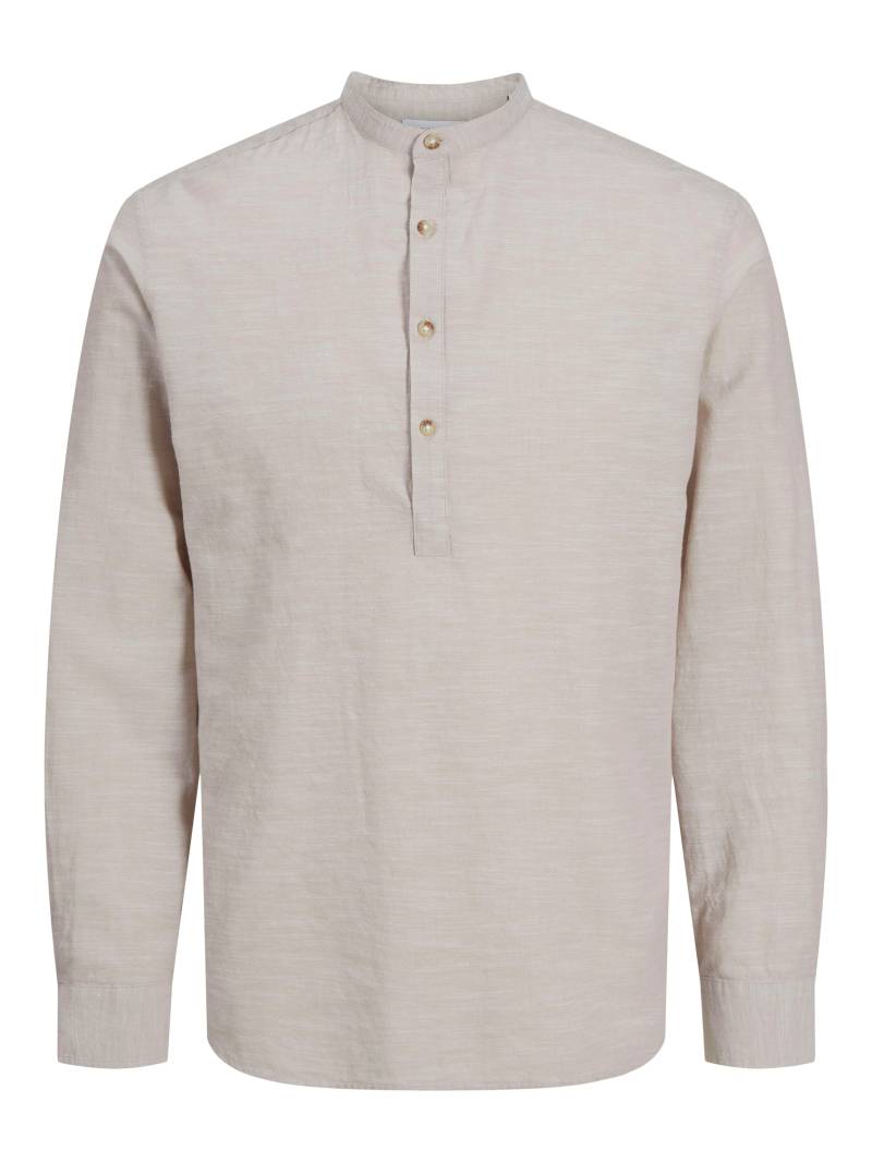 Jack & Jones Langarmhemd »JJESUMMER HALF PLACKET SHIRT LS SN«, mit Bandkragen von Jack & Jones