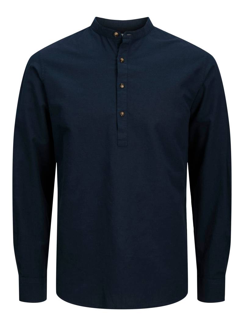 Jack & Jones Langarmhemd »JJESUMMER HALF PLACKET SHIRT LS SN«, mit Bandkragen von Jack & Jones