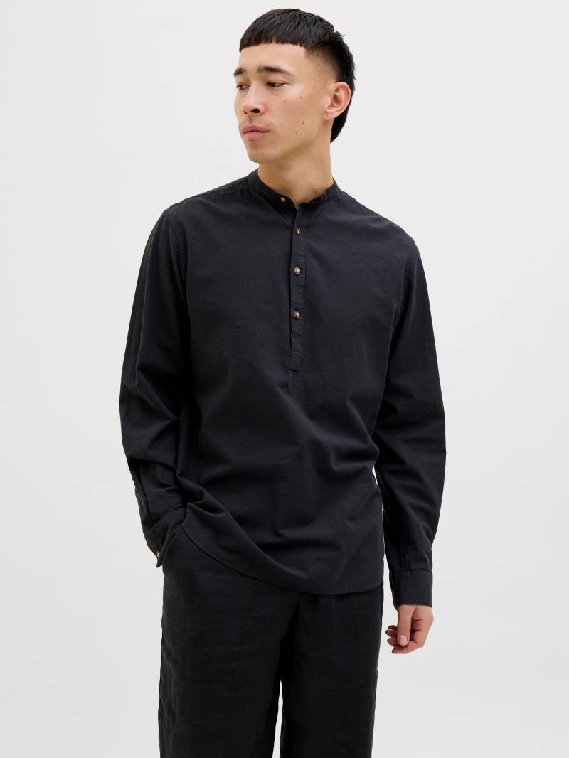 Jack & Jones Langarmhemd »JJESUMMER HALF PLACKET SHIRT LS SN«, mit Bandkragen von Jack & Jones