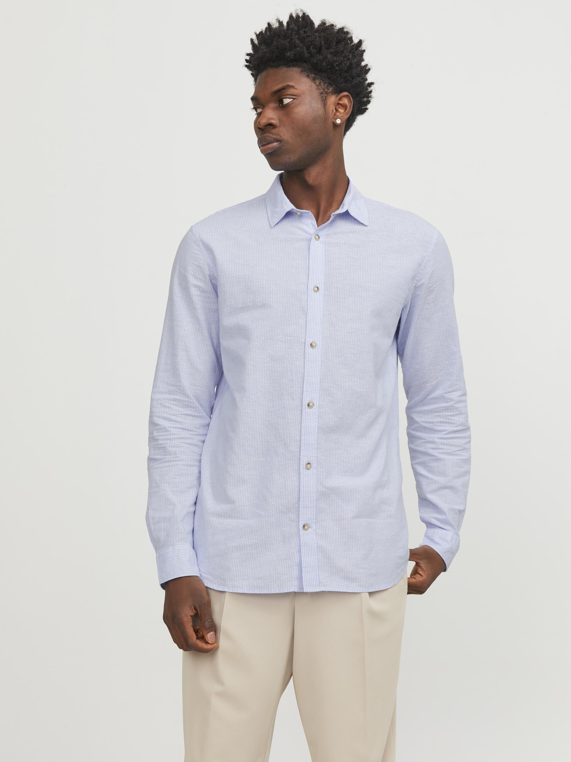 Jack & Jones Langarmhemd »JJESUMMER LINEN BLEND SHIRT LS SN« von Jack & Jones