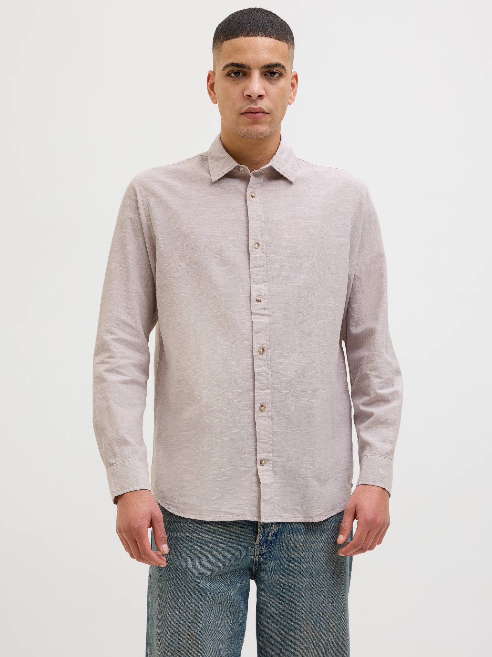 Jack & Jones Langarmhemd »JJESUMMER SHIRT LS SN«, mit Hemdkragen von Jack & Jones