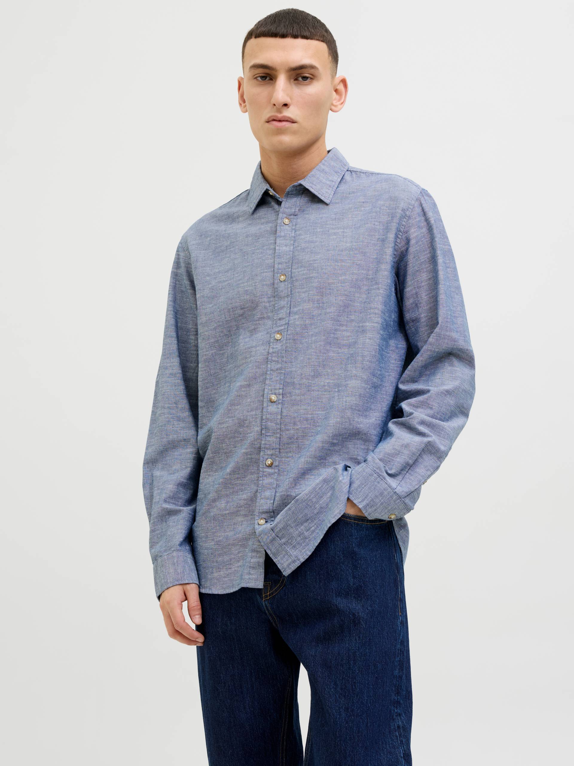 Jack & Jones Langarmhemd »JJESUMMER SHIRT LS SN«, mit Hemdkragen Jack & Jones Langarmhemd »JJESUMMER SHIRT LS SN«, mit Hemdkragen von Jack & Jones