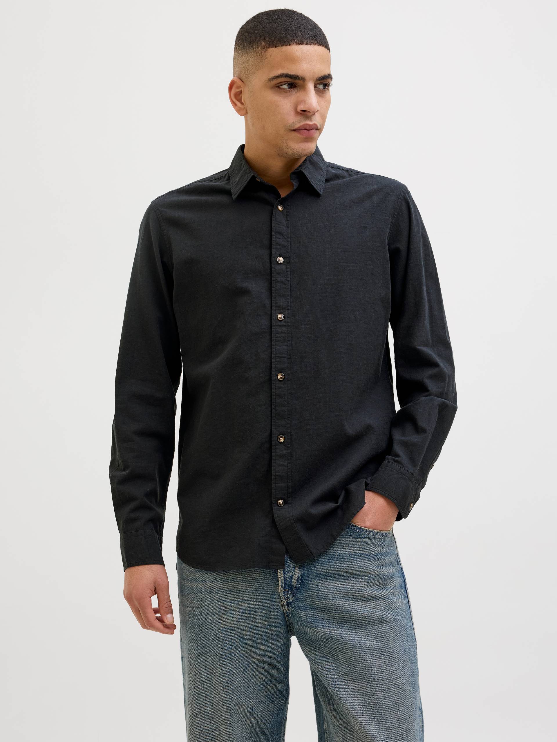 Jack & Jones Langarmhemd »JJESUMMER SHIRT LS SN«, mit Hemdkragen von Jack & Jones