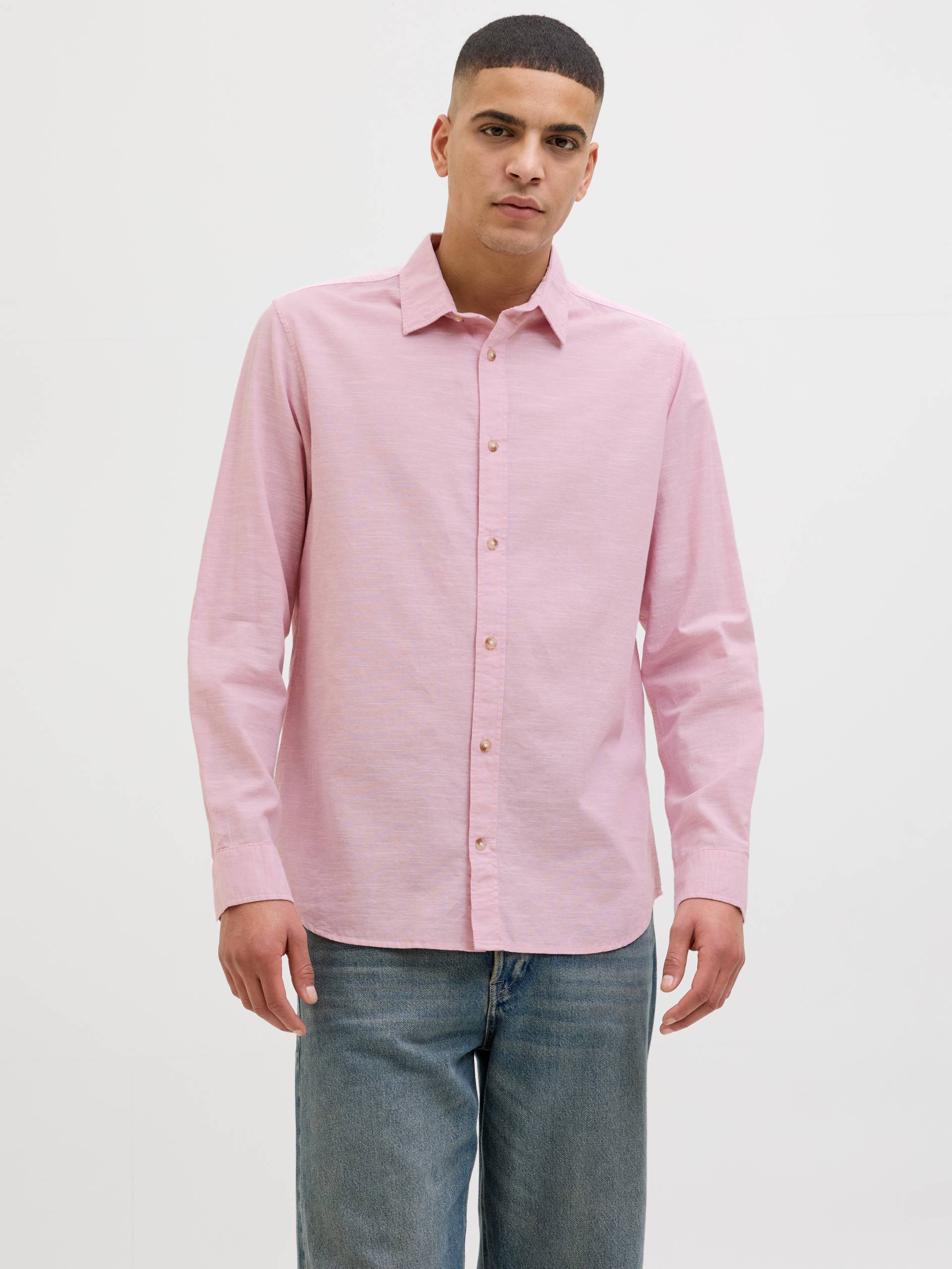 Jack & Jones Langarmhemd »JJESUMMER SHIRT LS SN«, mit Hemdkragen von Jack & Jones