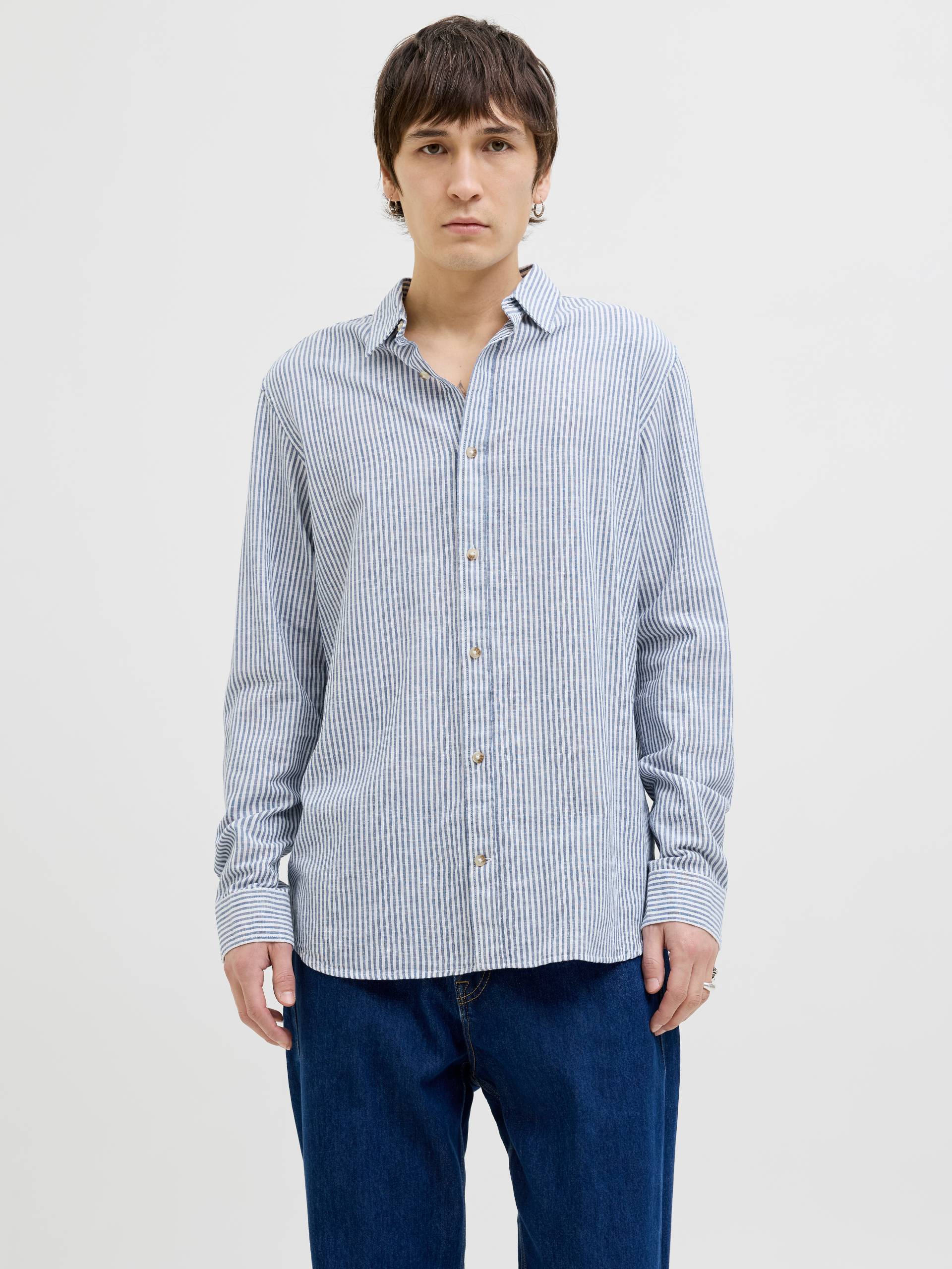 Jack & Jones Langarmhemd »JJESUMMER SHIRT LS SN«, mit Hemdkragen von Jack & Jones