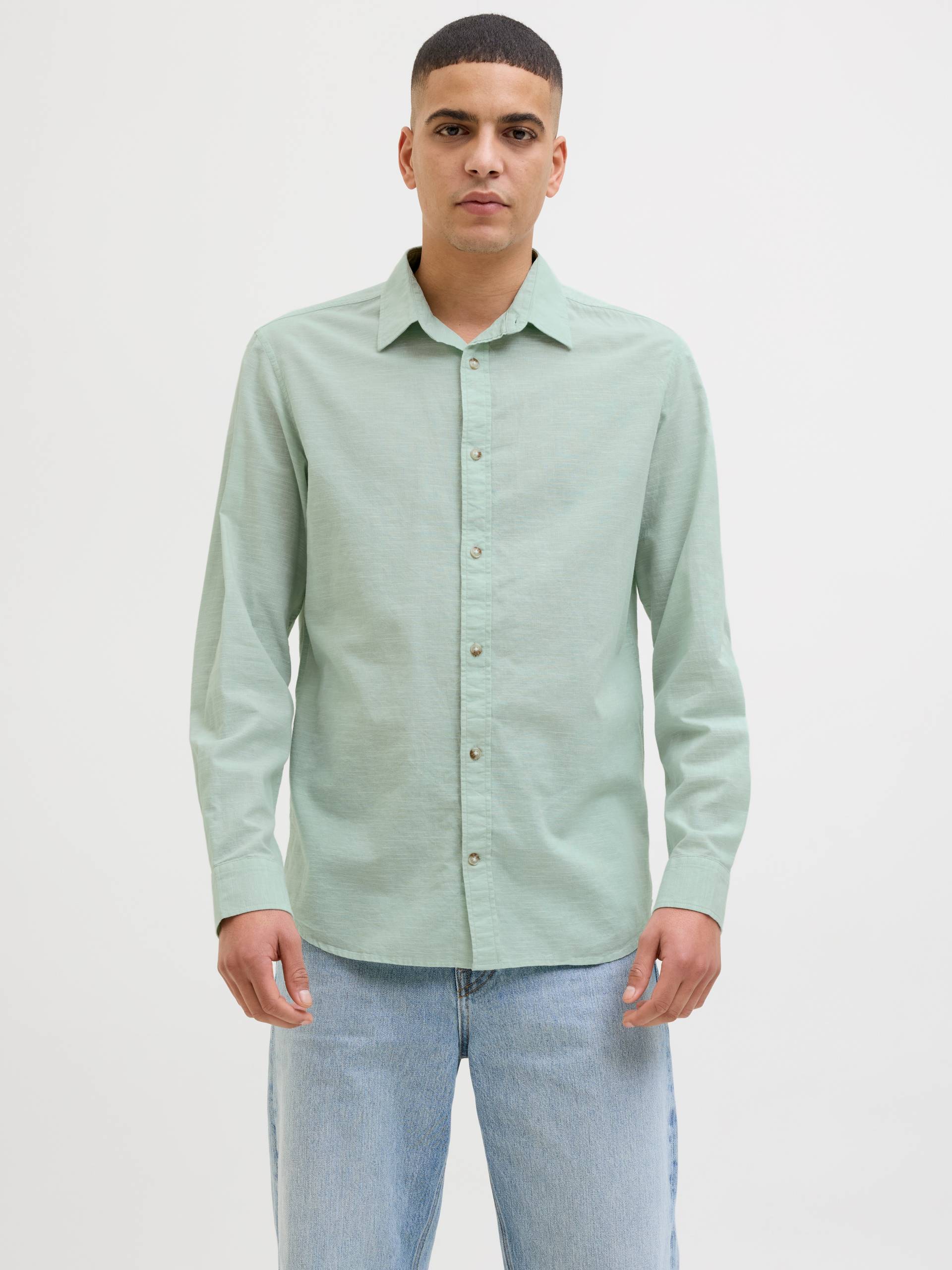 Jack & Jones Langarmhemd »JJESUMMER SHIRT LS SN«, mit Hemdkragen von Jack & Jones