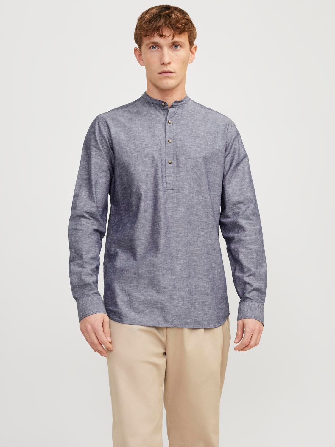 Jack & Jones Langarmhemd »JJESUMMER TUNIC LINEN BLEND SHIRT LS SN« von Jack & Jones