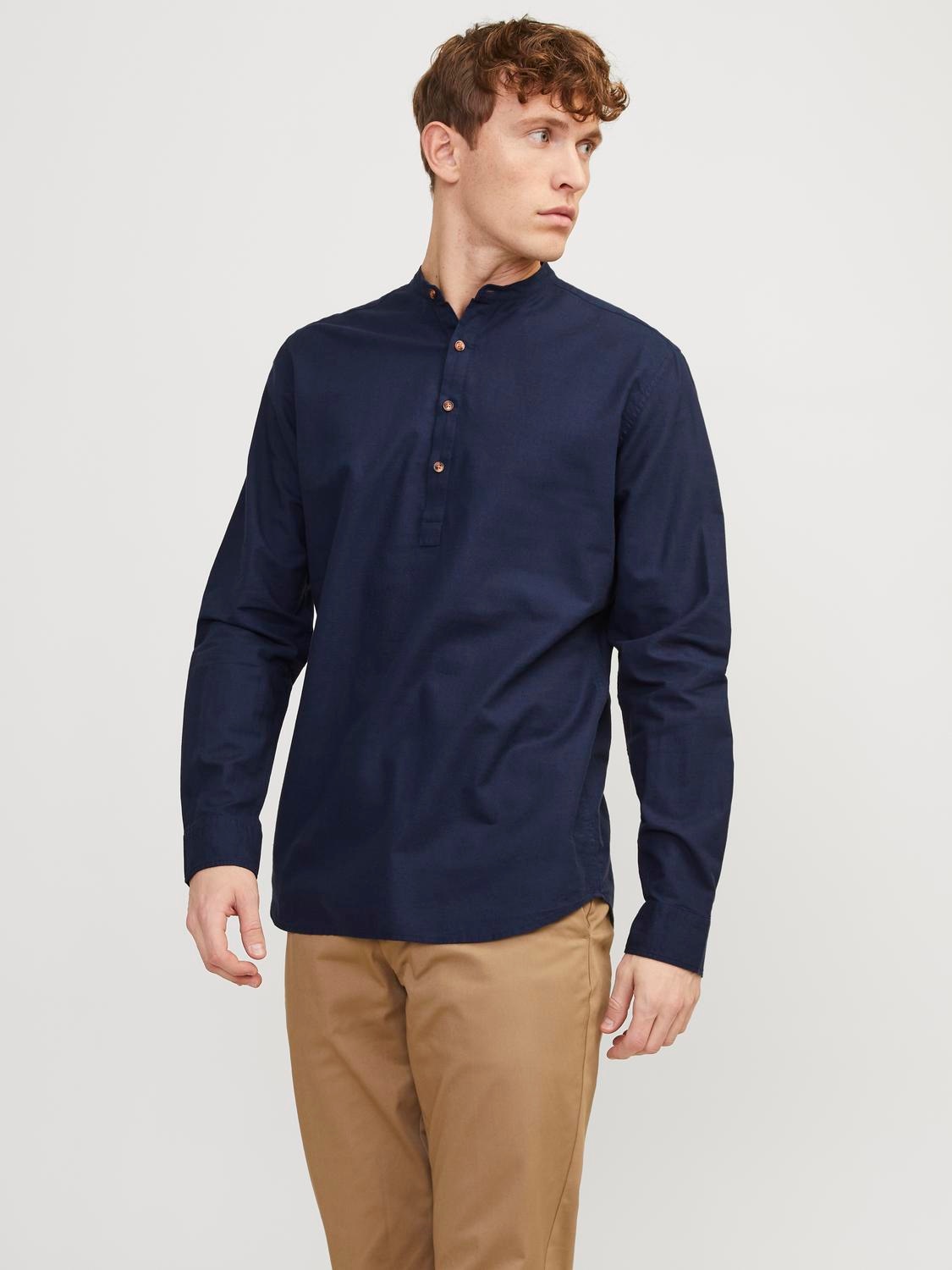 Jack & Jones Langarmhemd »JJESUMMER TUNIC LINEN BLEND SHIRT LS SN« von Jack & Jones