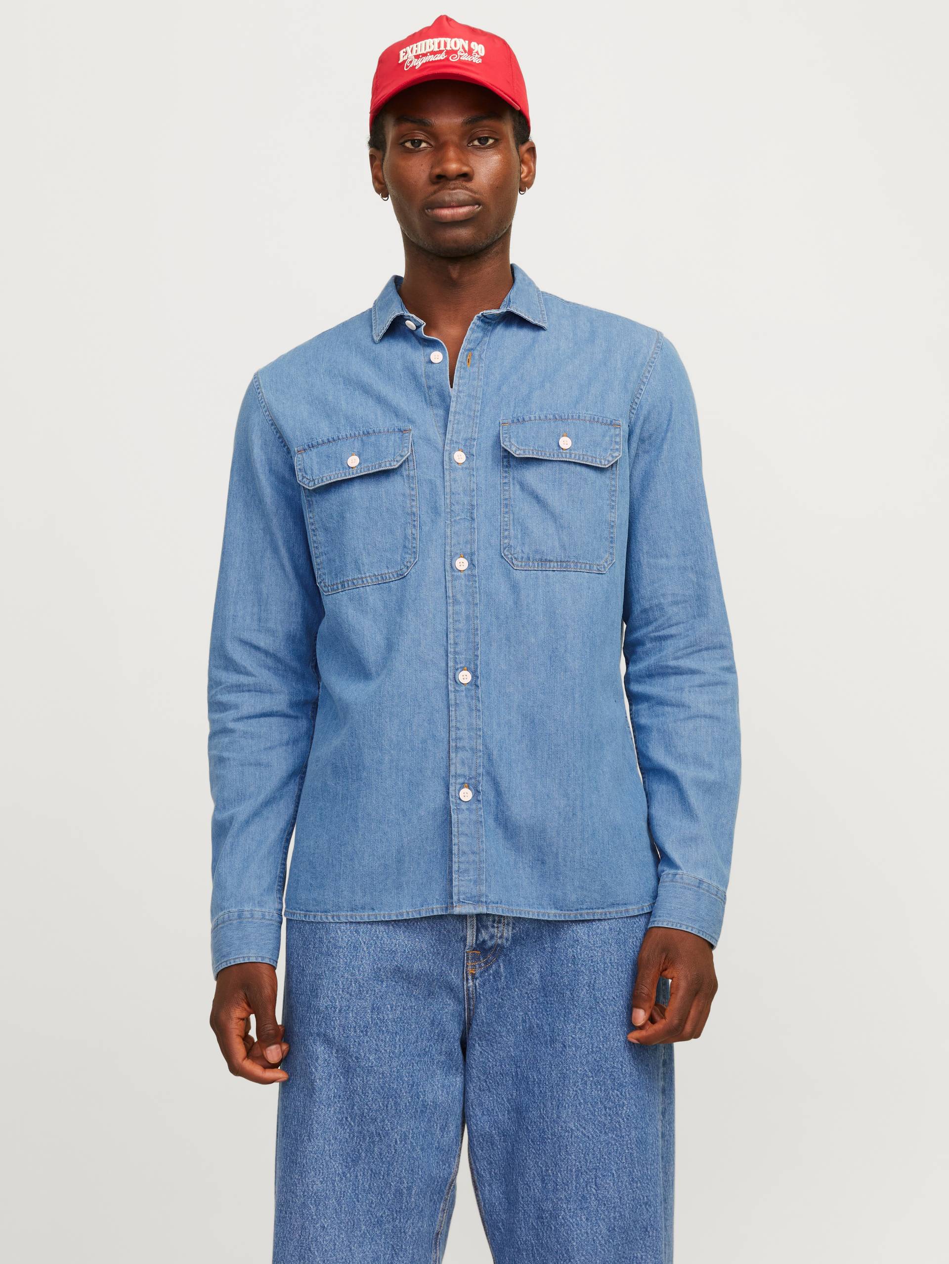 Jack & Jones Langarmhemd »JJETRAVIS SHIRT LS NOOS«, mit Brusttaschen von Jack & Jones