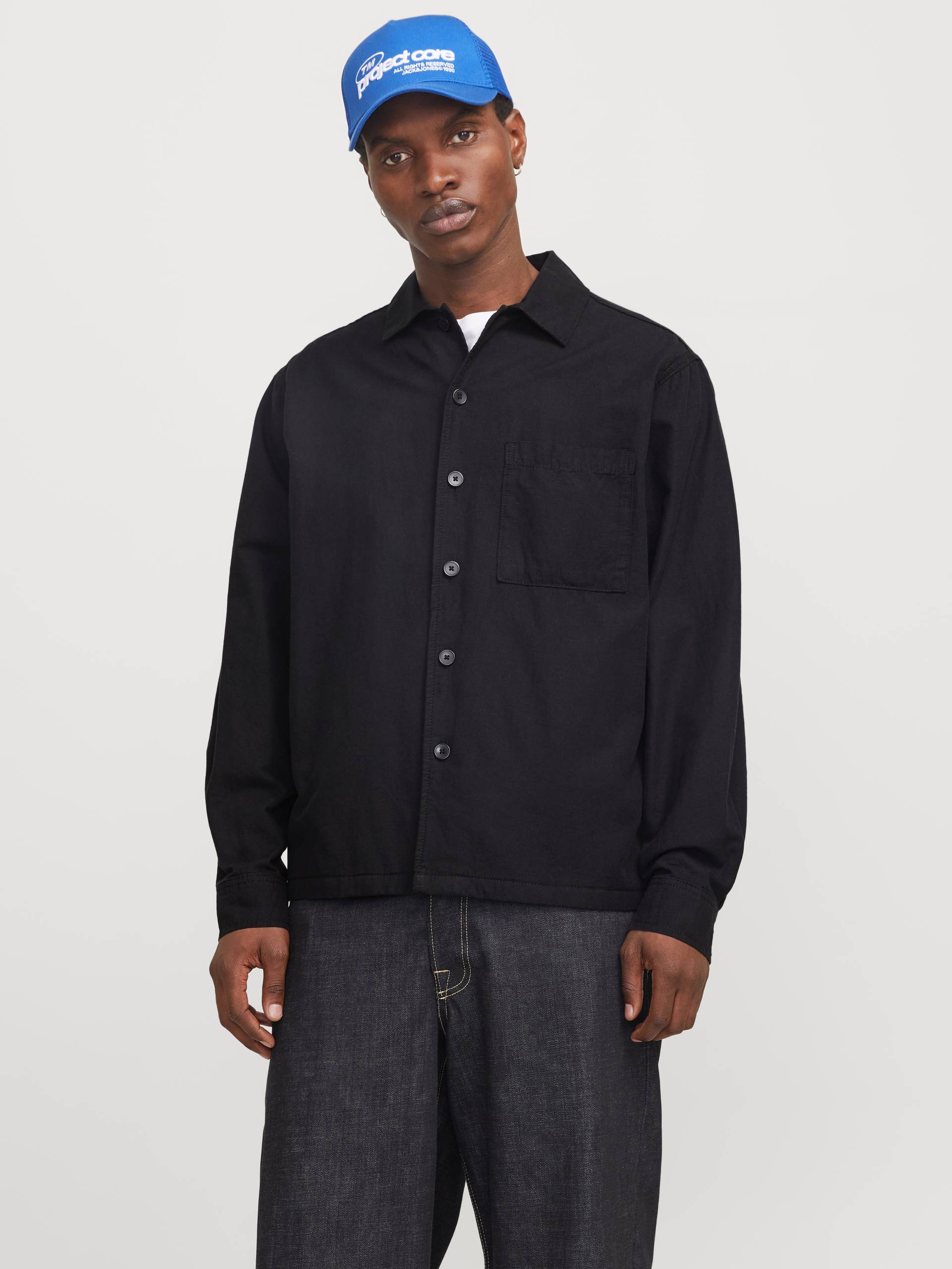 Jack & Jones Langarmhemd »JJEURBAN EDGE OVERSHIRT LS SN«, mit Hemdkragen von Jack & Jones