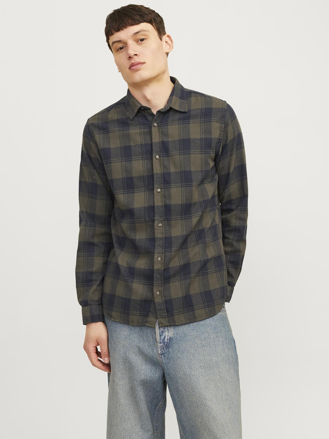 Jack & Jones Langarmhemd »JJJOSHUA FALL BUFFALO SHIRT LS« von Jack & Jones