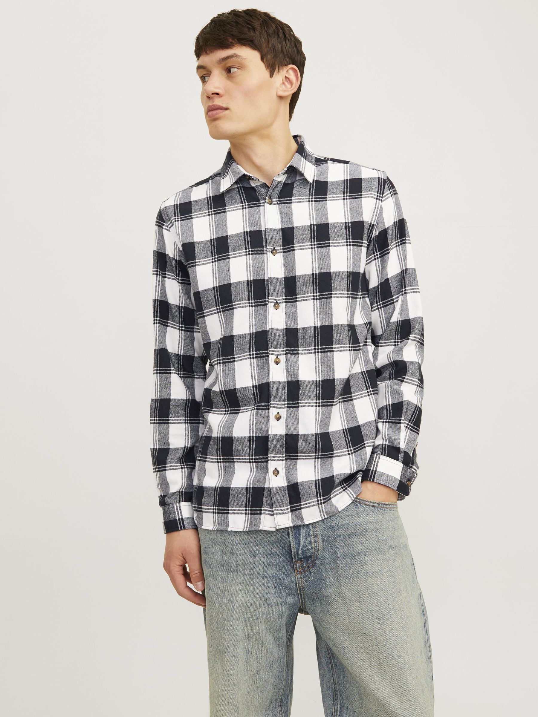 Jack & Jones Langarmhemd »JJJOSHUA FALL BUFFALO SHIRT LS« von Jack & Jones