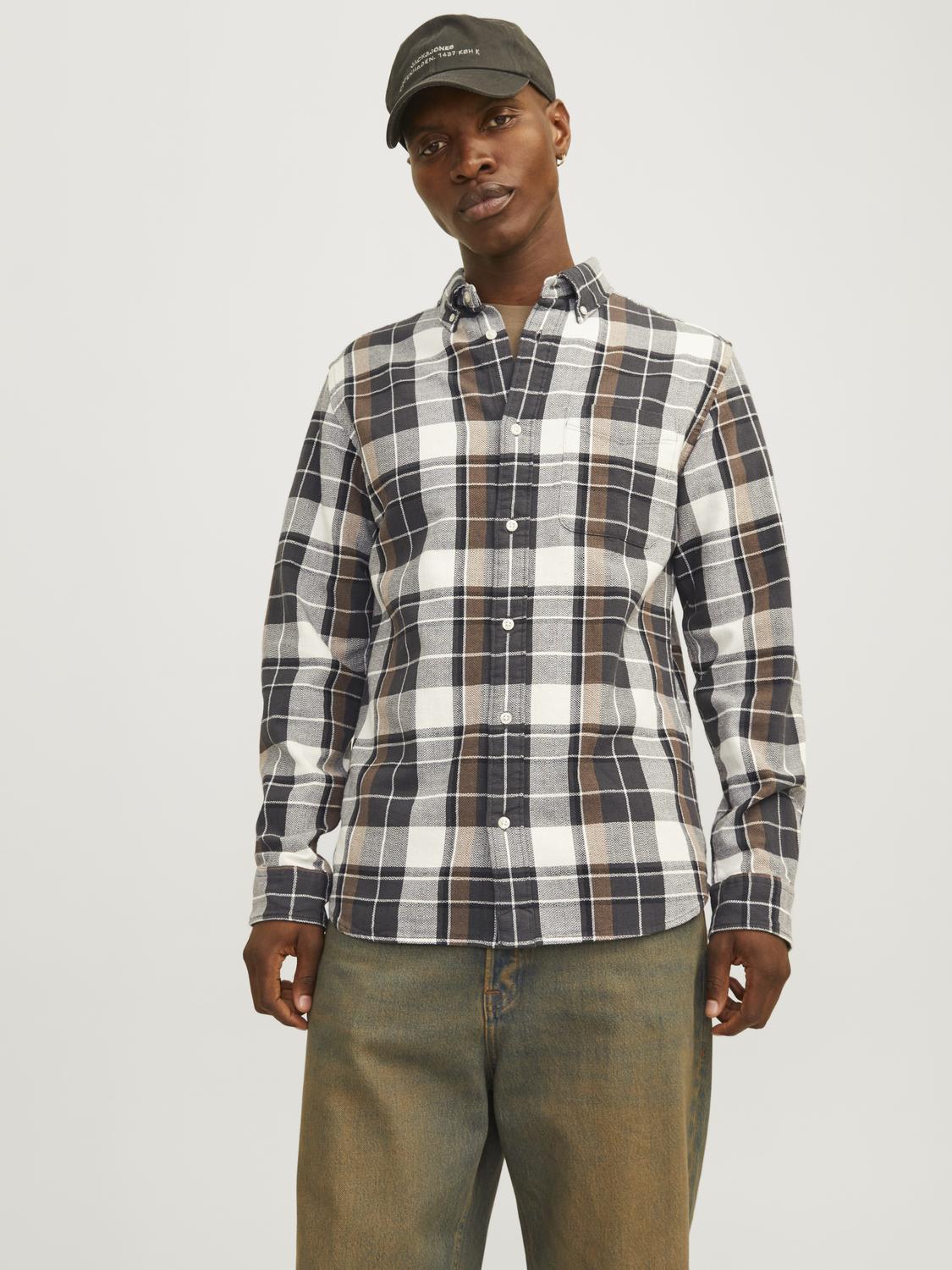 Jack & Jones Langarmhemd »JPRBLUBROOK CHECK STRUCTURE L/S SHIRT SN« von Jack & Jones