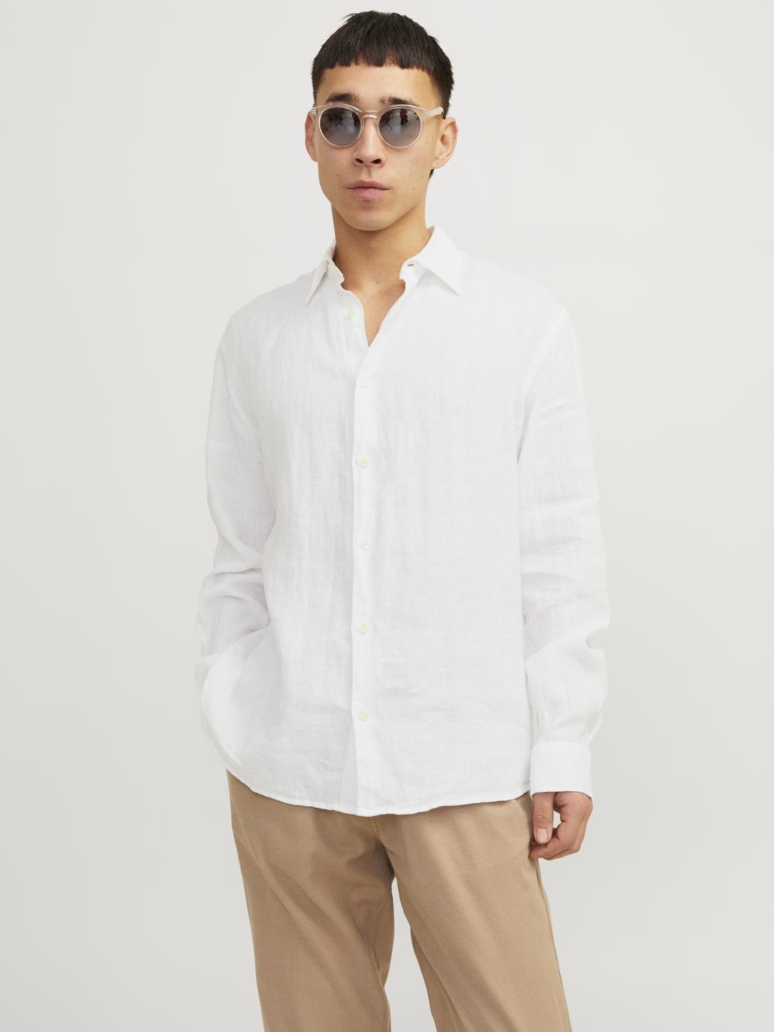 Jack & Jones Langarmhemd »JPRCCLAWRENCE LINEN SHIRT L/S SN« von Jack & Jones