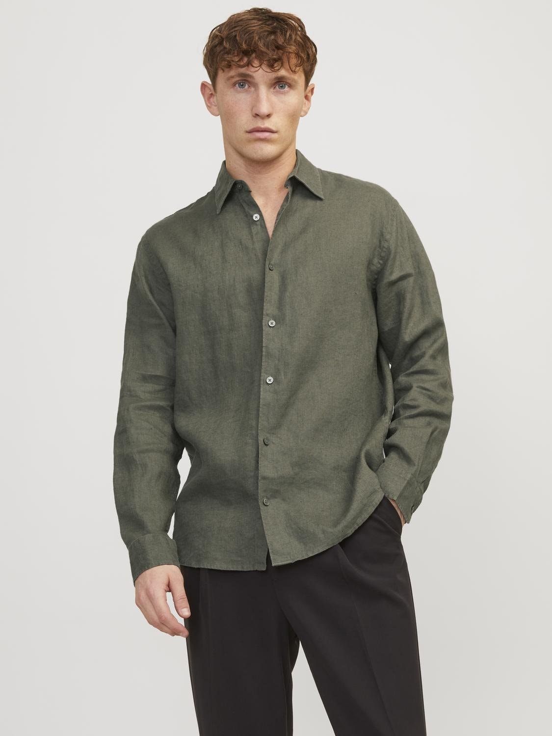 Jack & Jones Langarmhemd »JPRCCLAWRENCE LINEN SHIRT L/S SN« von Jack & Jones