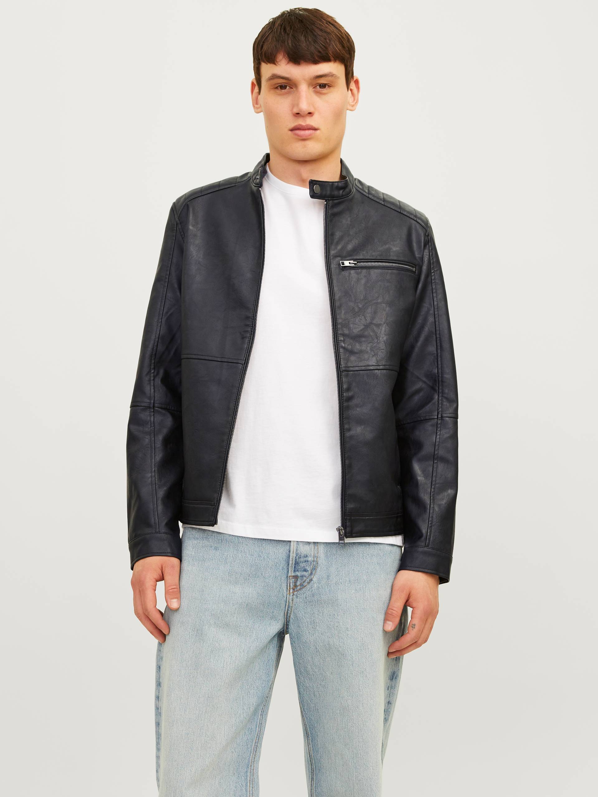 Jack & Jones Lederimitatjacke »JJEDYLAN PU BIKER JACKET NOOS« Jack & Jones Lederimitatjacke »JJEDYLAN PU BIKER JACKET NOOS« von Jack & Jones
