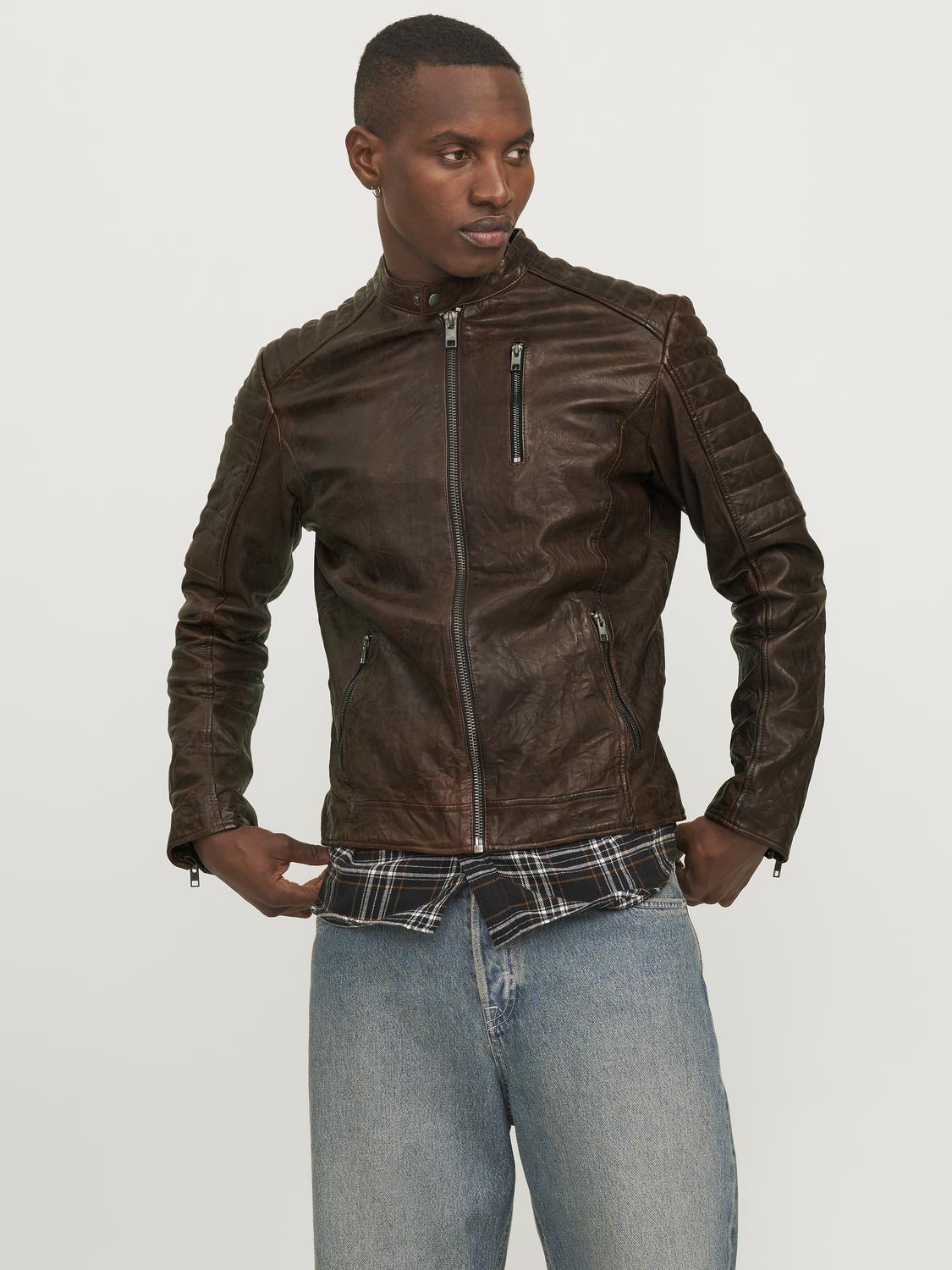 Jack & Jones Lederjacke »JJERICHARD LEATHER JACKET NOOS« Jack & Jones Lederjacke »JJERICHARD LEATHER JACKET NOOS« von Jack & Jones