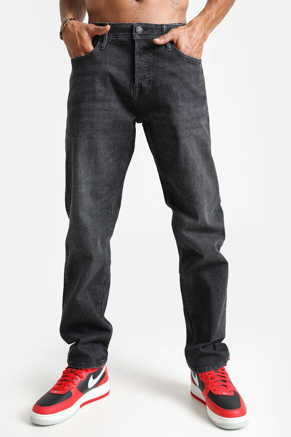 Jack & Jones Mike Jean Tapered Fit L32 | Black Denim | Herren  | 31/32 von Jack & Jones