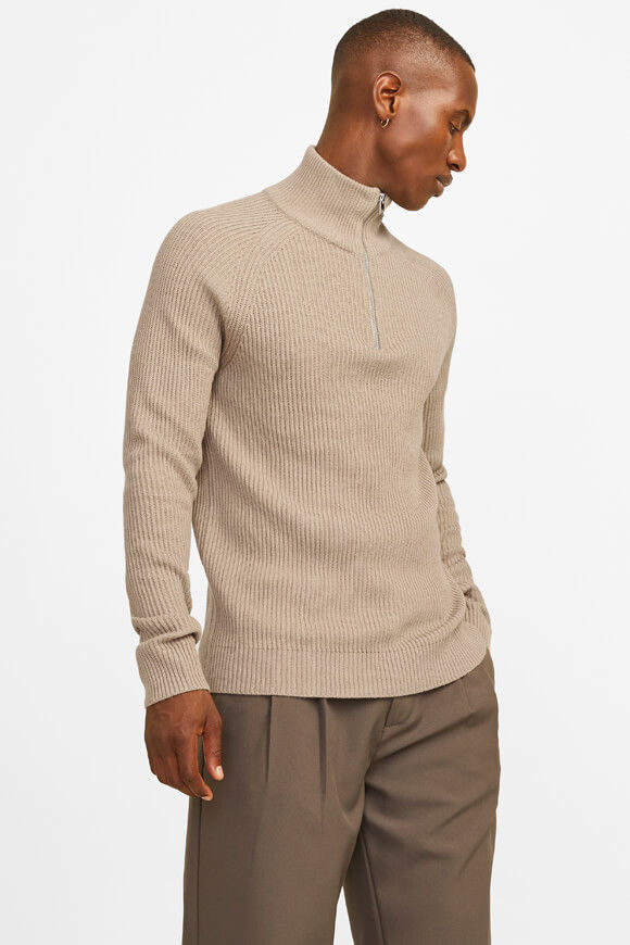 Jack & Jones Pannel Gerippter Strickpullover | Crockery | Herren  | S von Jack & Jones