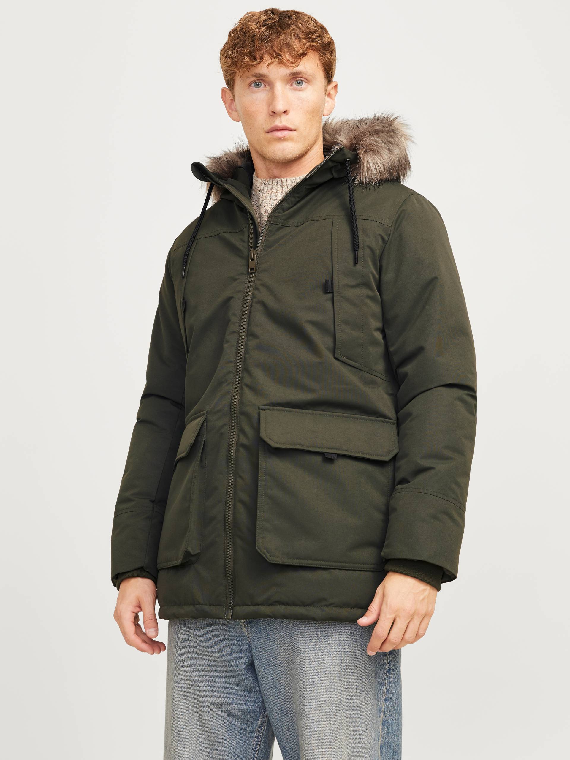 Jack & Jones Parka »JJECONSTRUCT FAUX FUR PARKA SN«, mit Kapuze von Jack & Jones