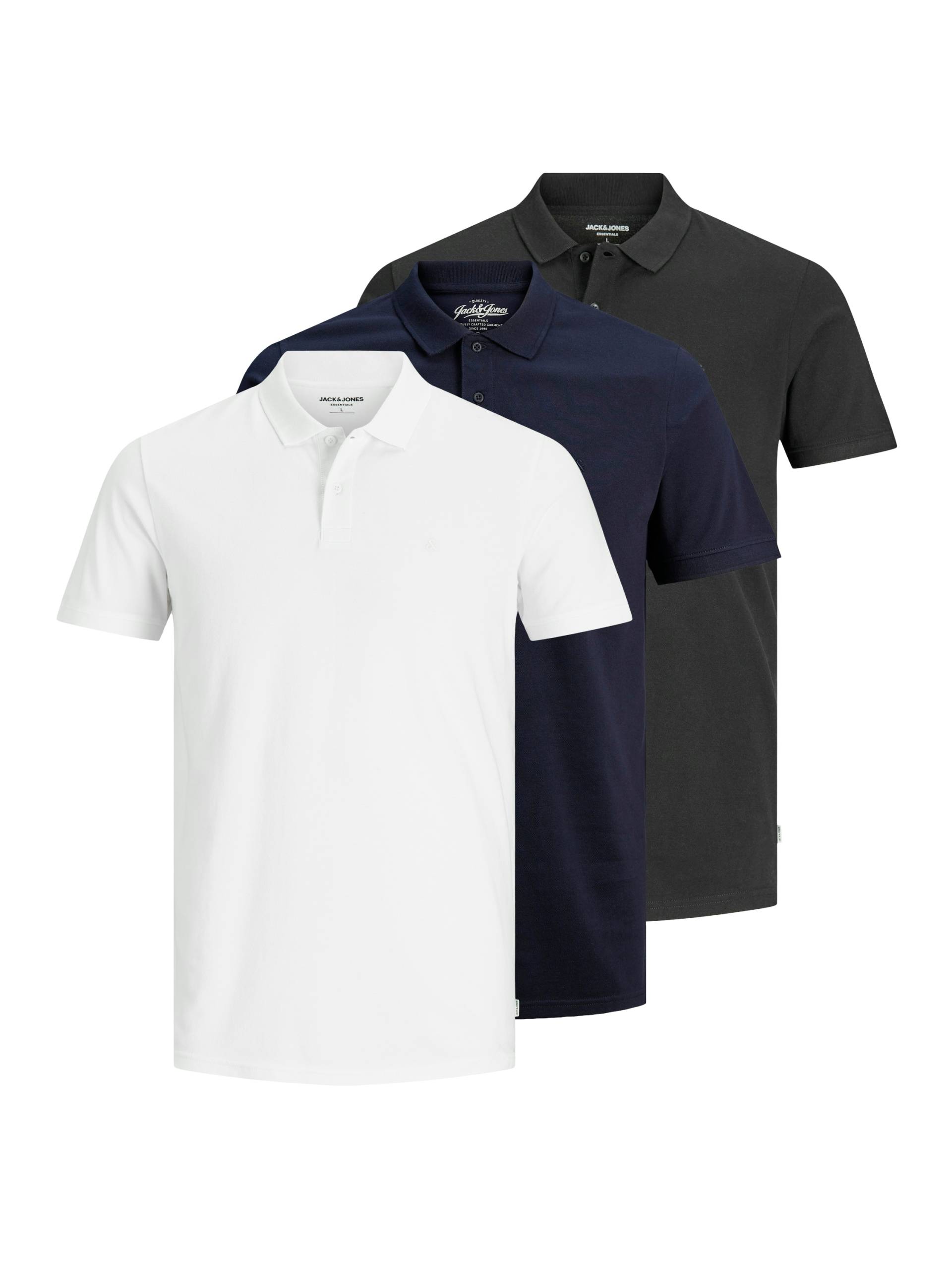 Jack & Jones Poloshirt »JJEBASIC POLO SS 3PK MP NOOS« von Jack & Jones