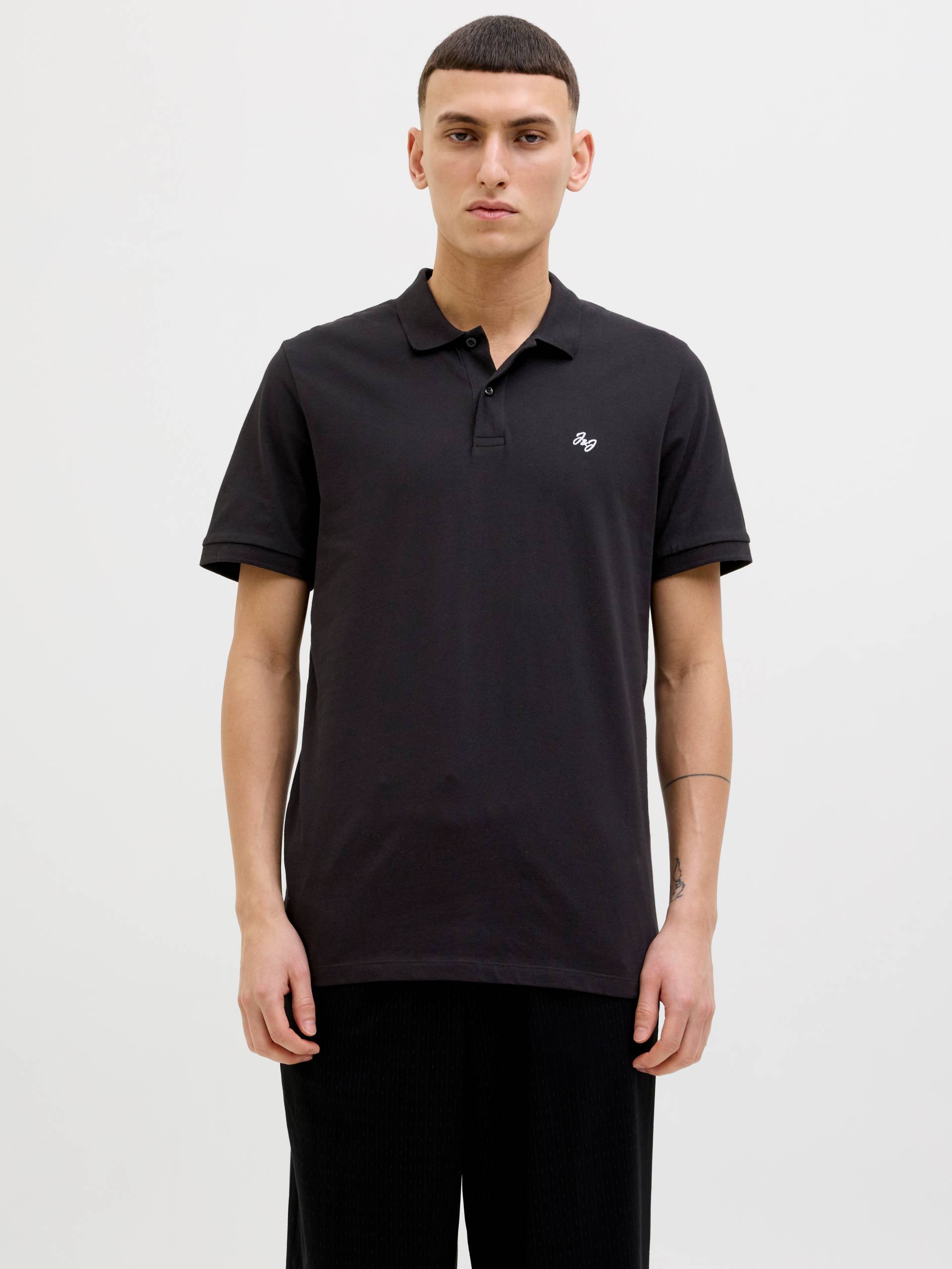 Jack & Jones Poloshirt »JJEJERSEY LOGO POLO SS SN«, mit Logo Stickerei von Jack & Jones