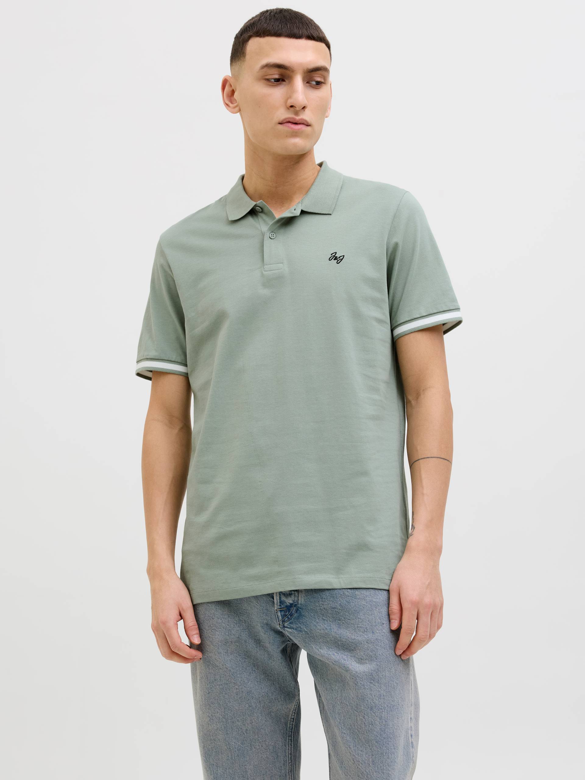 Jack & Jones Poloshirt »JJEJERSEY LOGO POLO SS SN«, mit Logo Stickerei Jack & Jones Poloshirt »JJEJERSEY LOGO POLO SS SN«, mit Logo Stickerei von Jack & Jones