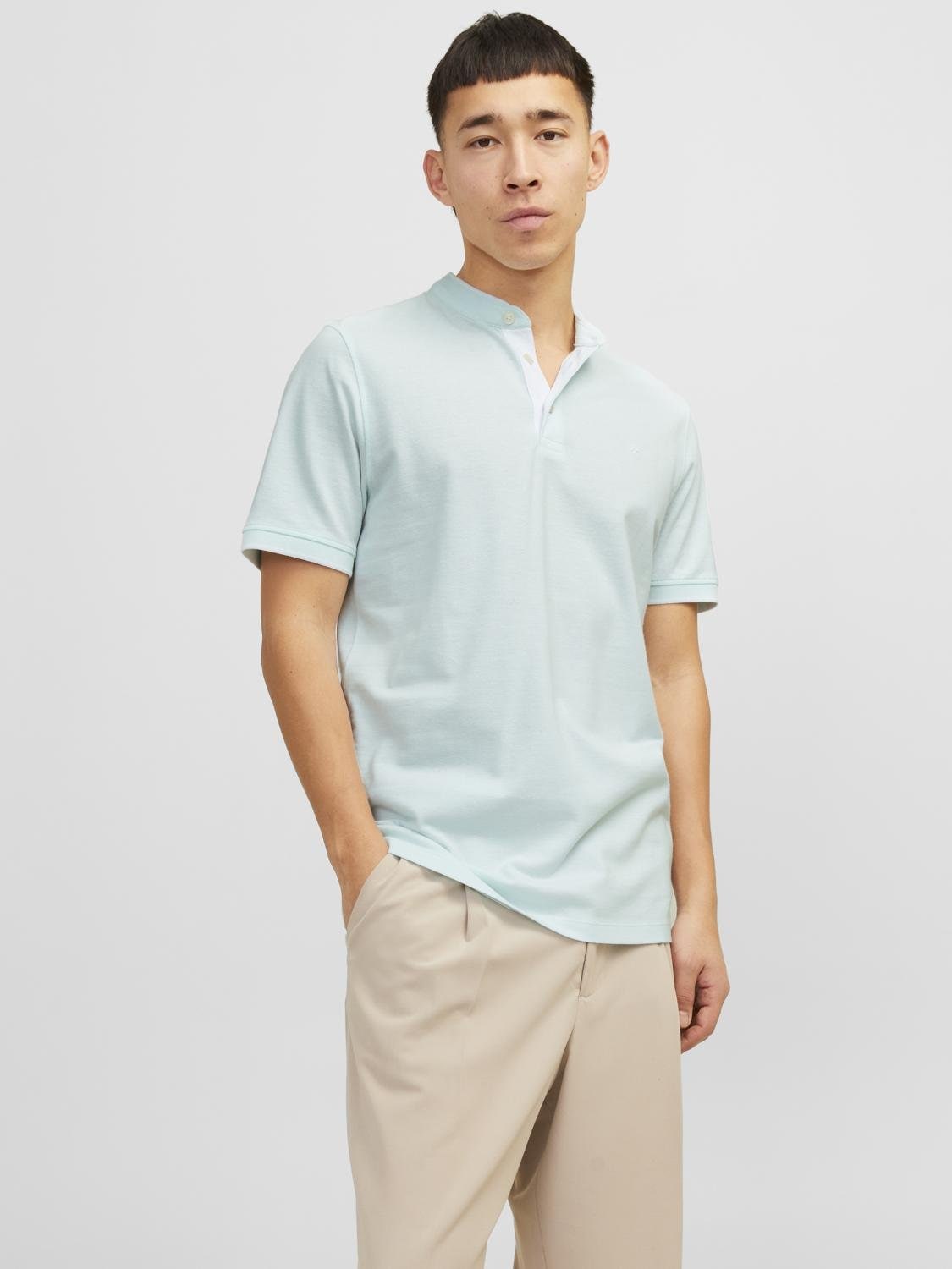 Jack & Jones Poloshirt »JJEPAULOS MAO POLO«, mit Logo Stickerei von Jack & Jones