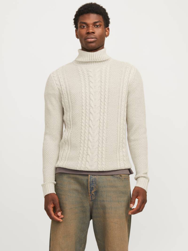 Jack & Jones Rollkragenpullover »JJCRAIG KNIT ROLL NECK AW24«, mit Zopfmuster von Jack & Jones