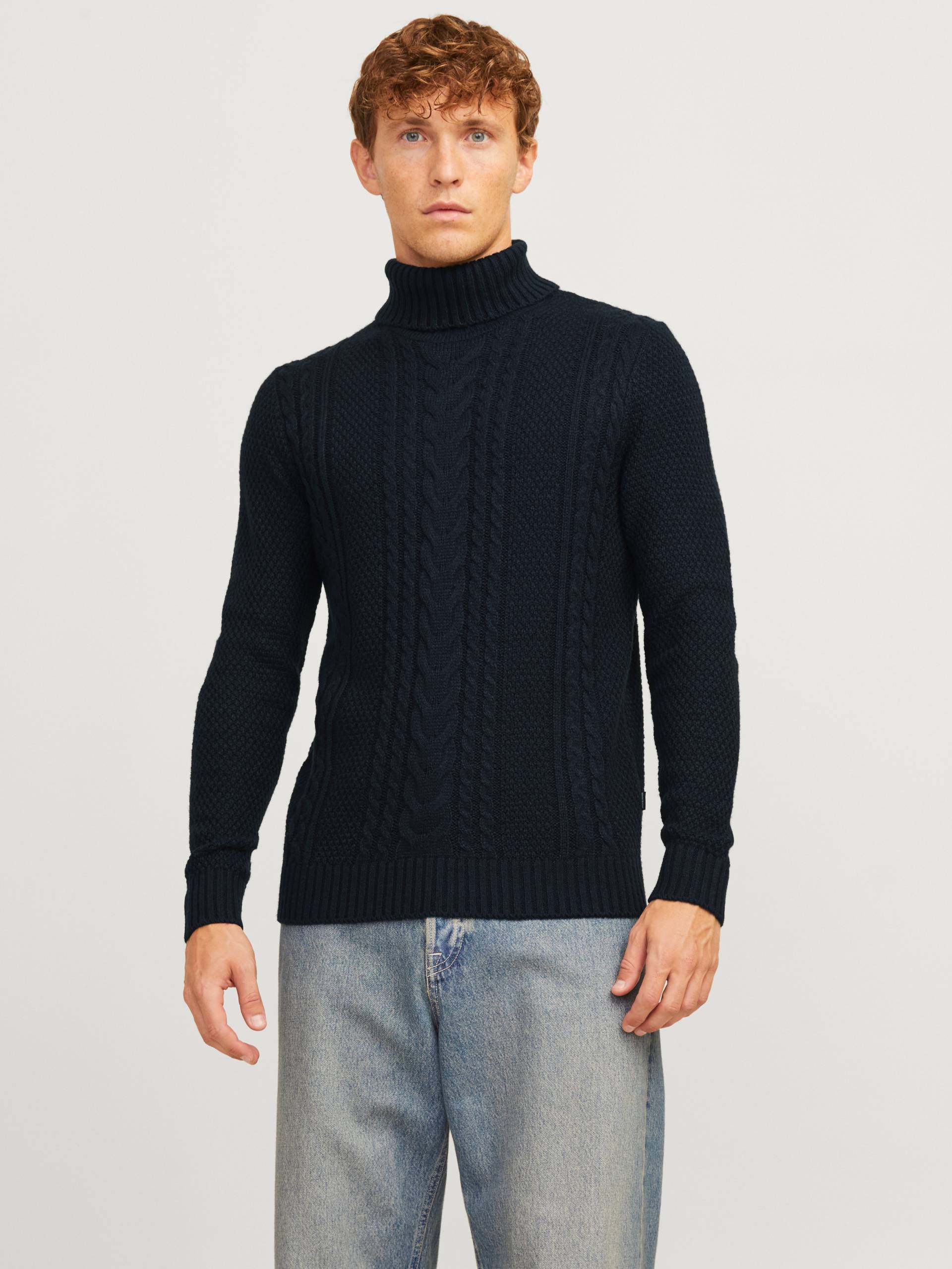 Jack & Jones Rollkragenpullover »JJCRAIG KNIT ROLL NECK AW24«, mit Zopfmuster von Jack & Jones