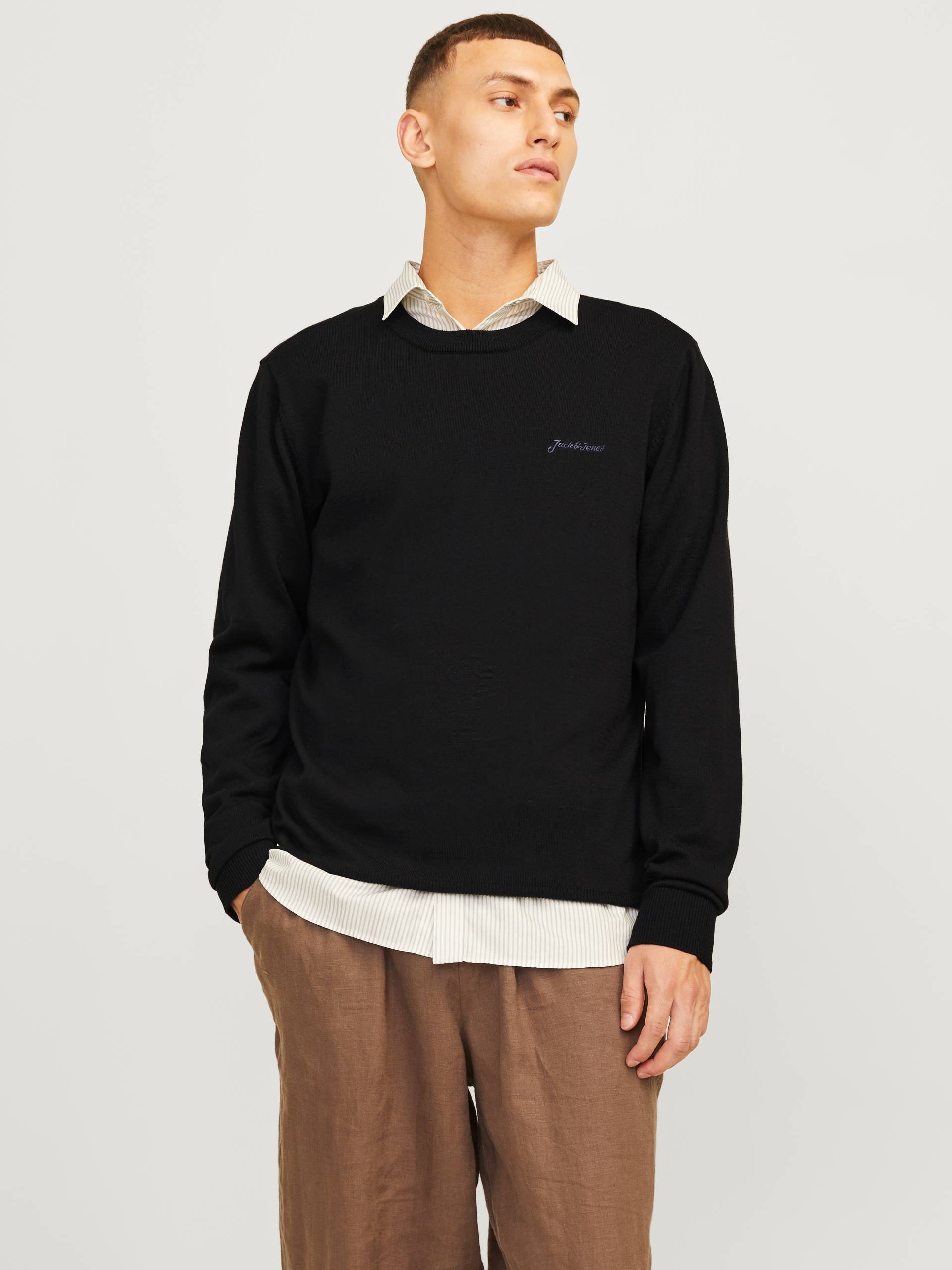 Jack & Jones Rundhalspullover »JJBRAD KNIT CREW NECK AW24« von Jack & Jones