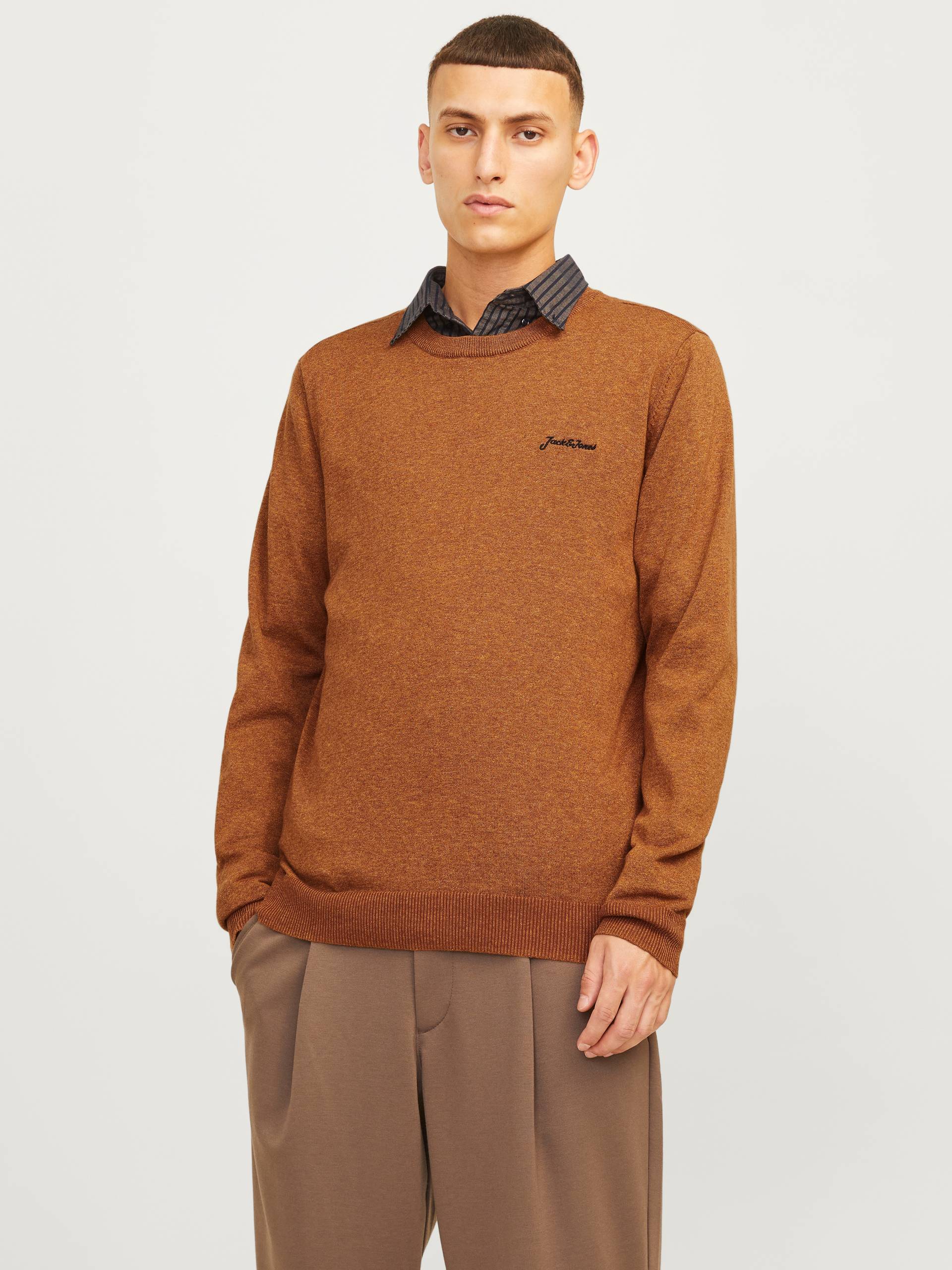 Jack & Jones Rundhalspullover »JJBRAD KNIT CREW NECK AW24« von Jack & Jones