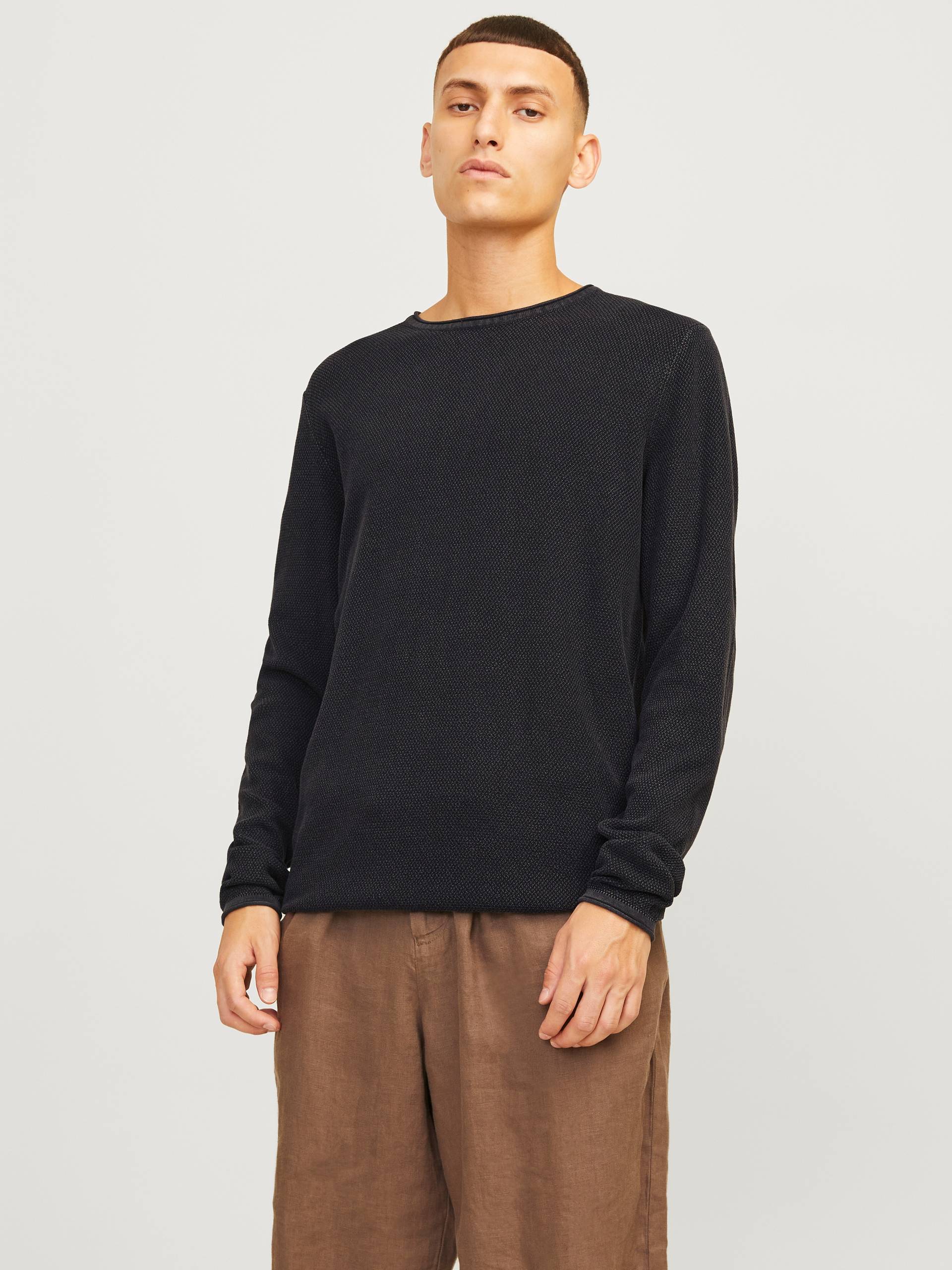 Jack & Jones Rundhalspullover »JJDEAN KNIT CREW NECK AW24«, in gewaschener Optik von Jack & Jones