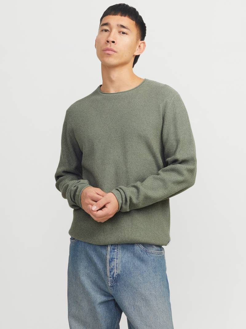 Jack & Jones Rundhalspullover »JJECOOPER KNIT CREW NECK NOOS«, in Strick Optik von Jack & Jones