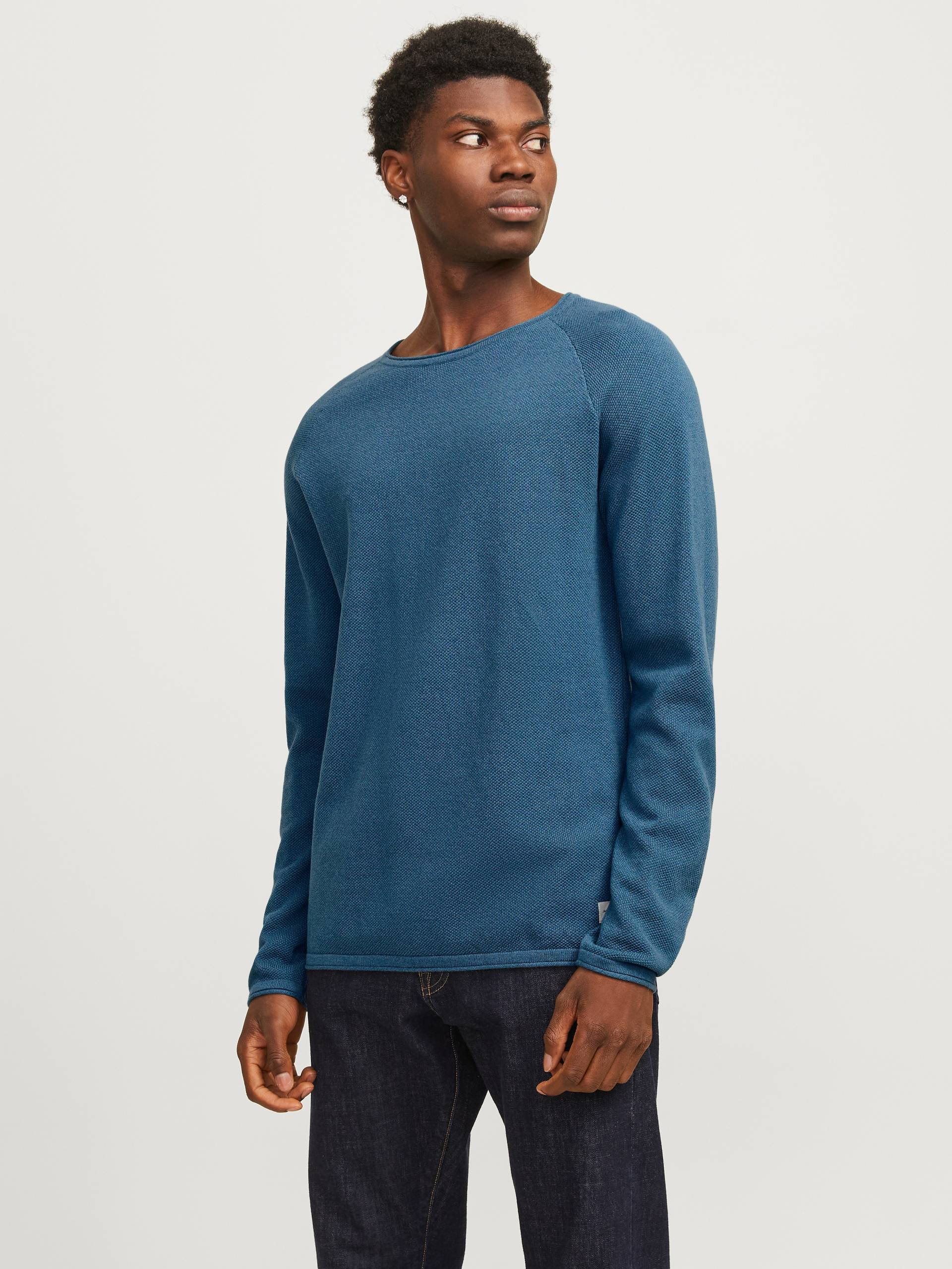 Jack & Jones Rundhalspullover »JJEHILL KNIT CREW NECK NOOS«, aus Strukturstrick Jack & Jones Rundhalspullover »JJEHILL KNIT CREW NECK NOOS«, aus Strukturstrick von Jack & Jones