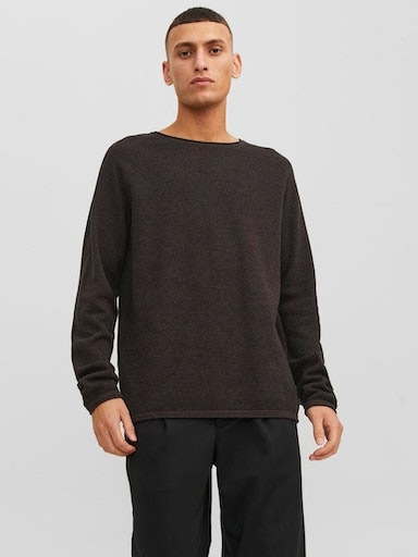 Jack & Jones Rundhalspullover »JJEHILL KNIT CREW NECK NOOS«, aus Strukturstrick von Jack & Jones