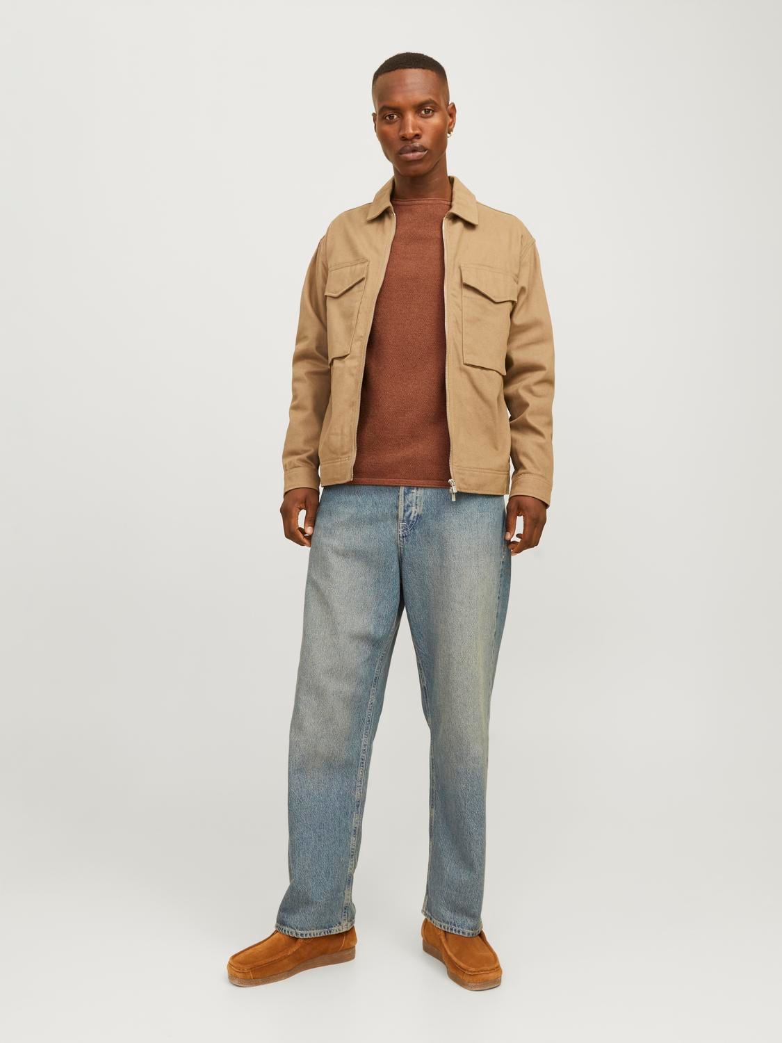 Jack & Jones Rundhalspullover »JJEHILL KNIT CREW NECK NOOS«, aus Strukturstrick Jack & Jones Rundhalspullover »JJEHILL KNIT CREW NECK NOOS«, aus Strukturstrick von Jack & Jones