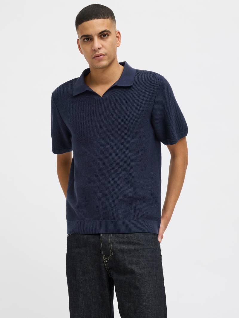 Jack & Jones Rundhalspullover »JPRCCEASTON KNIT SPLIT NECK SS SN« von Jack & Jones