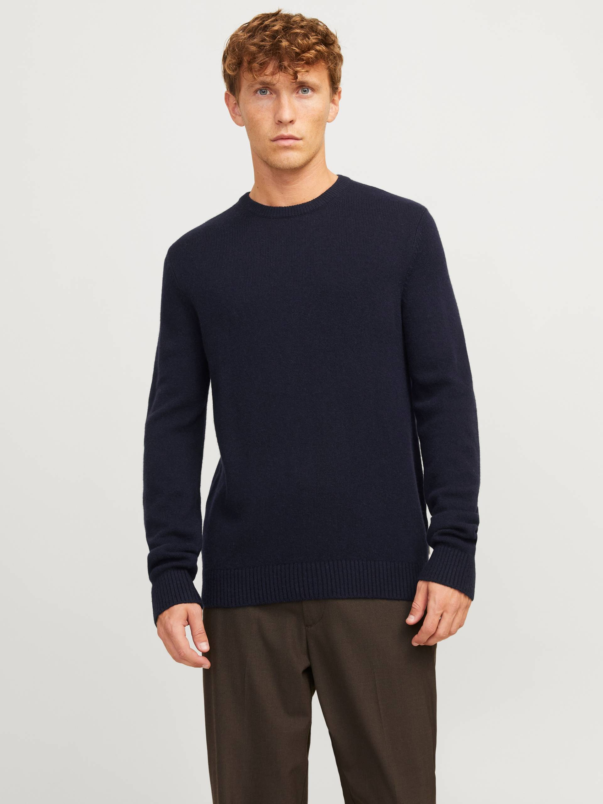 Jack & Jones Rundhalspullover »JPRCCLAMBSWOOL KNIT CREW NECK LN« von Jack & Jones